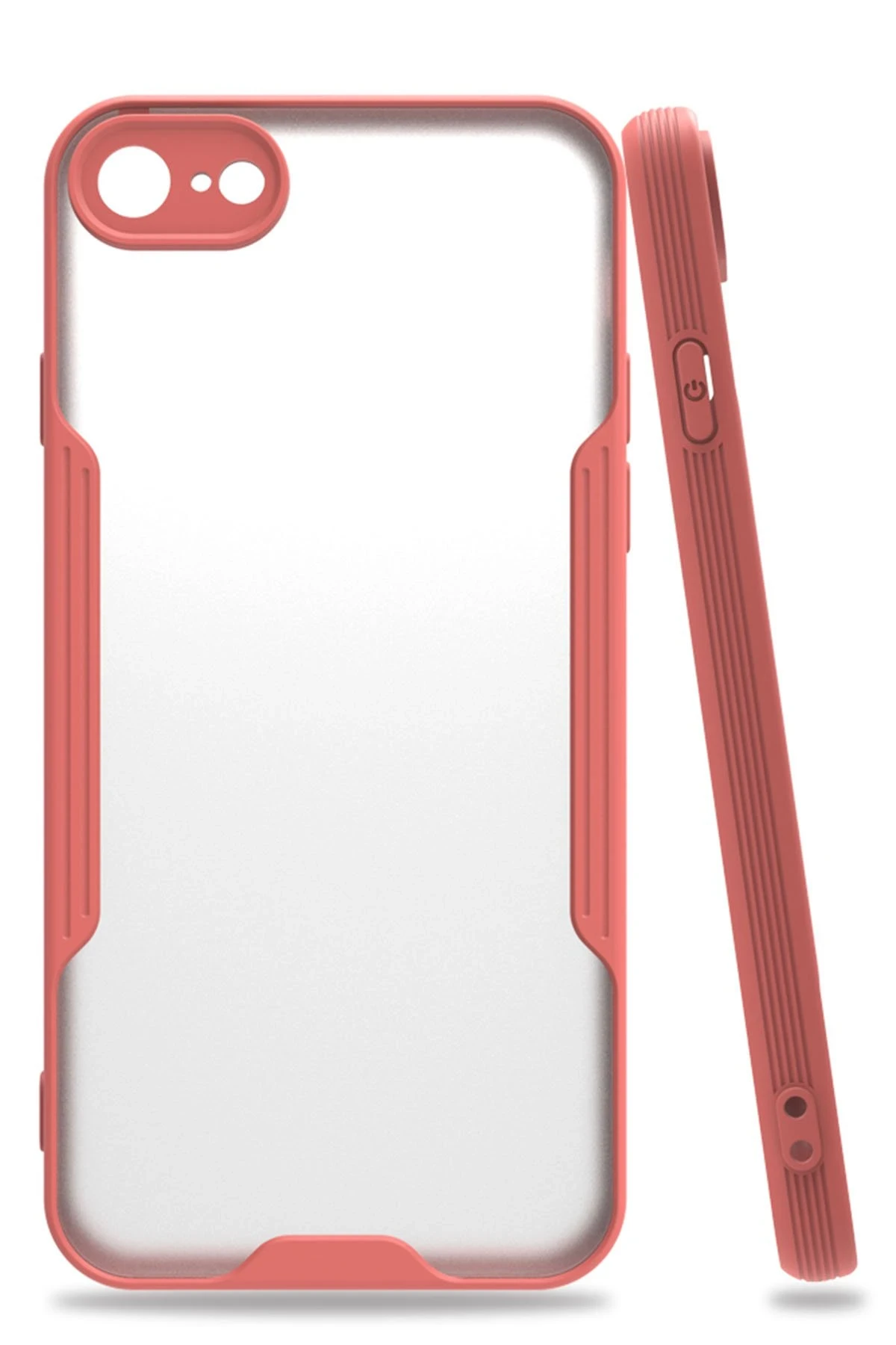Newface iPhone 7 Kılıf Platin Silikon - Pembe