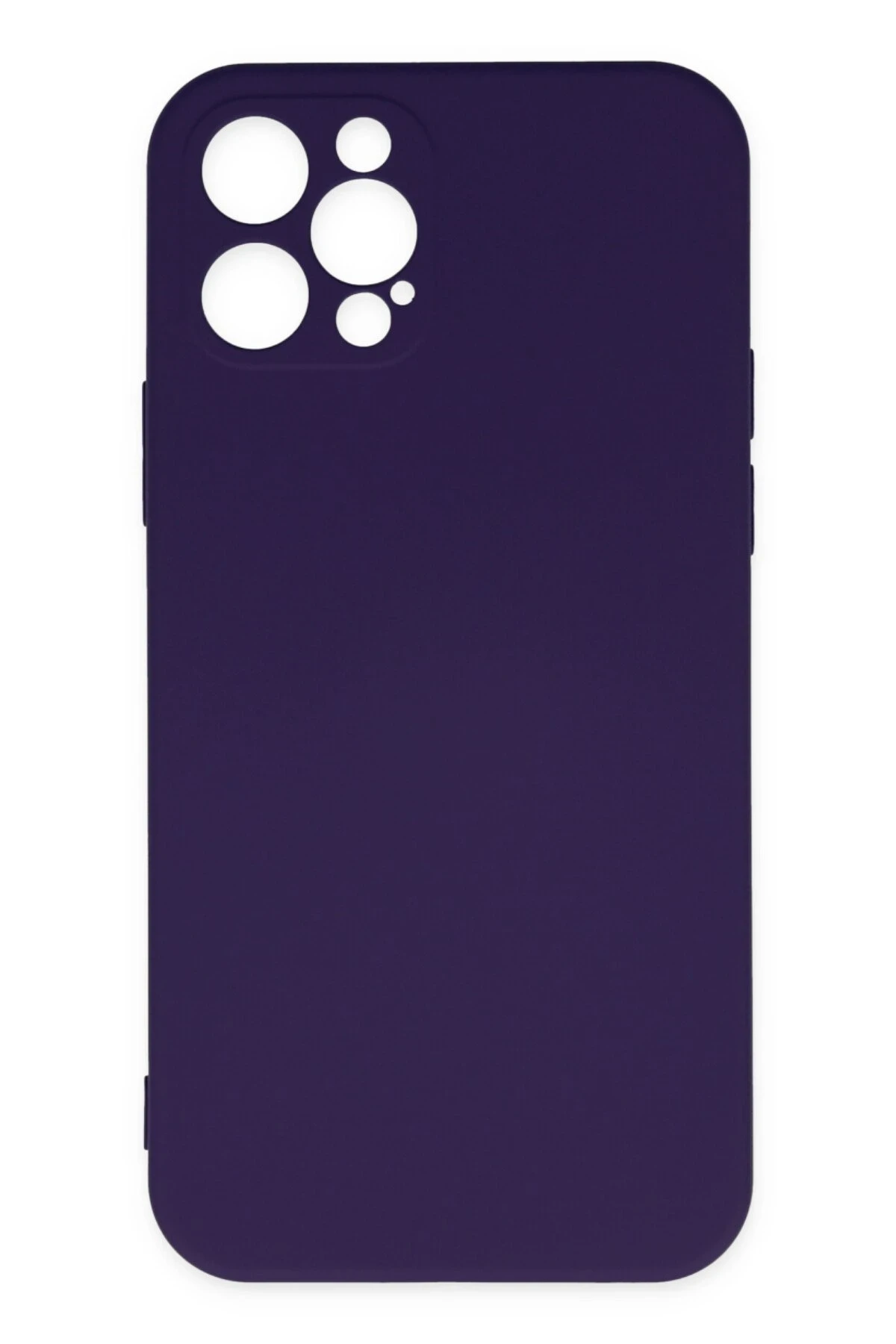 Newface iPhone 12 Pro Max Kılıf Nano içi Kadife Silikon - Mor
