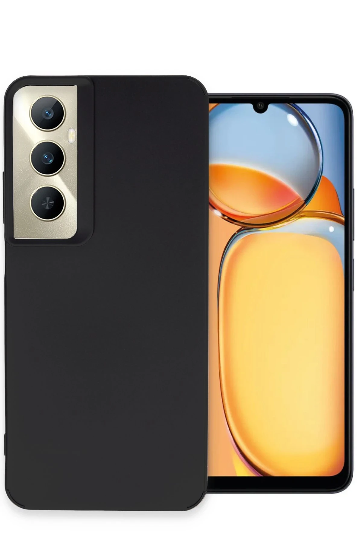 Newface Realme C65 Kılıf Petro Silikon - Siyah