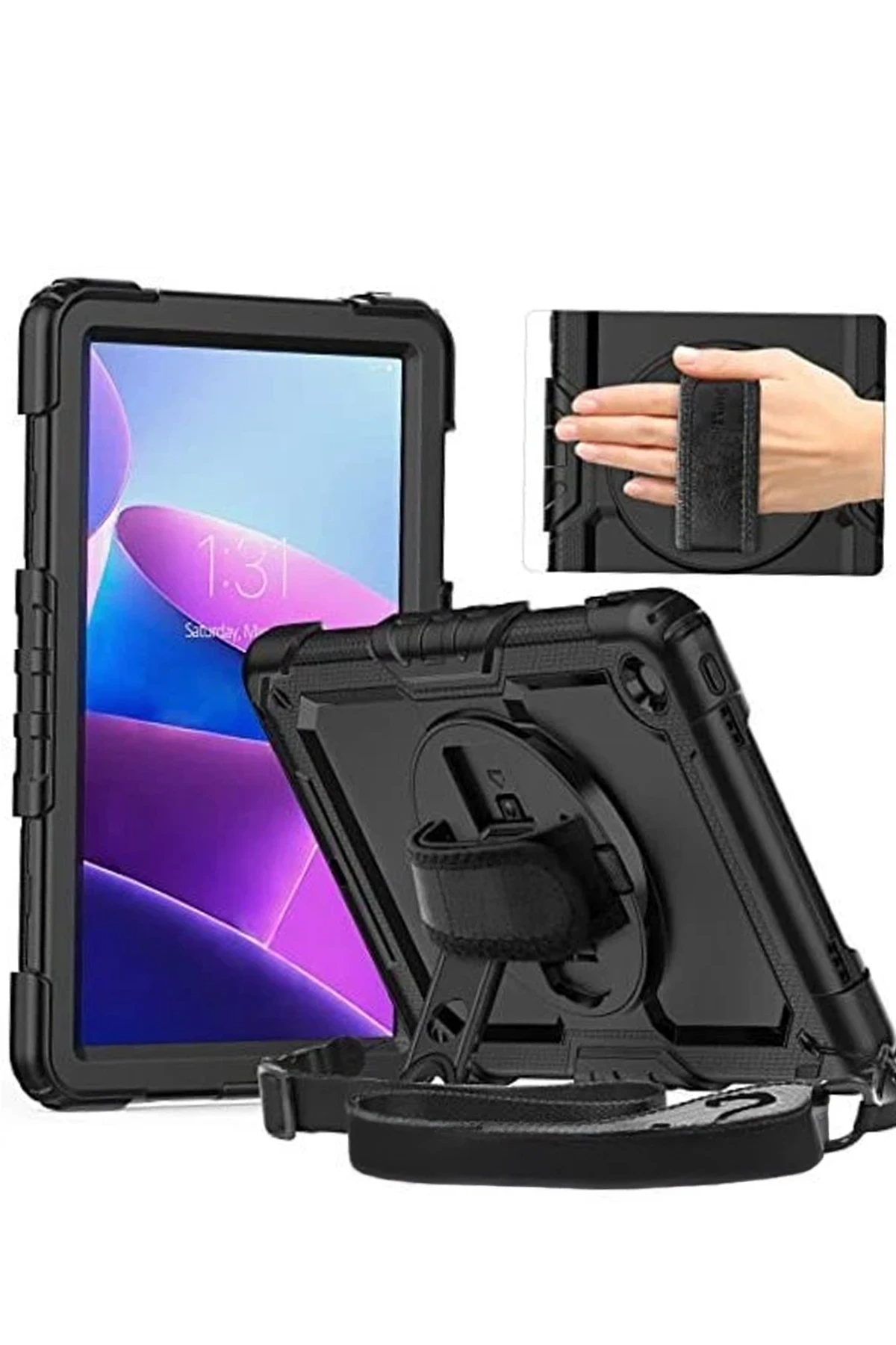 Newface Xiaomi Redmi Pad SE 4G Kılıf Amazing Tablet Kapak - Siyah