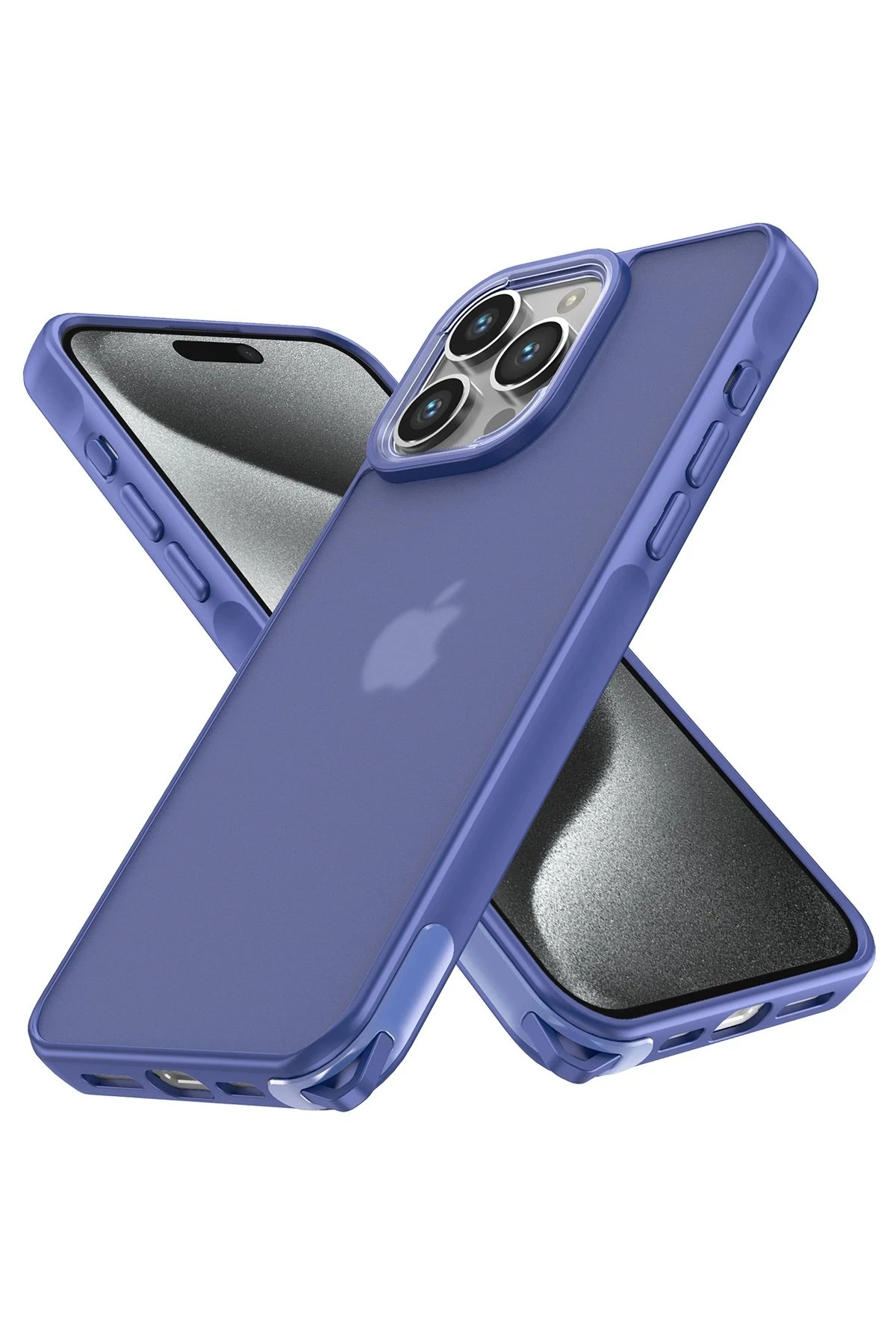Newface iPhone 12 Pro Max Kılıf Elegant Kapak - Açık Mavi