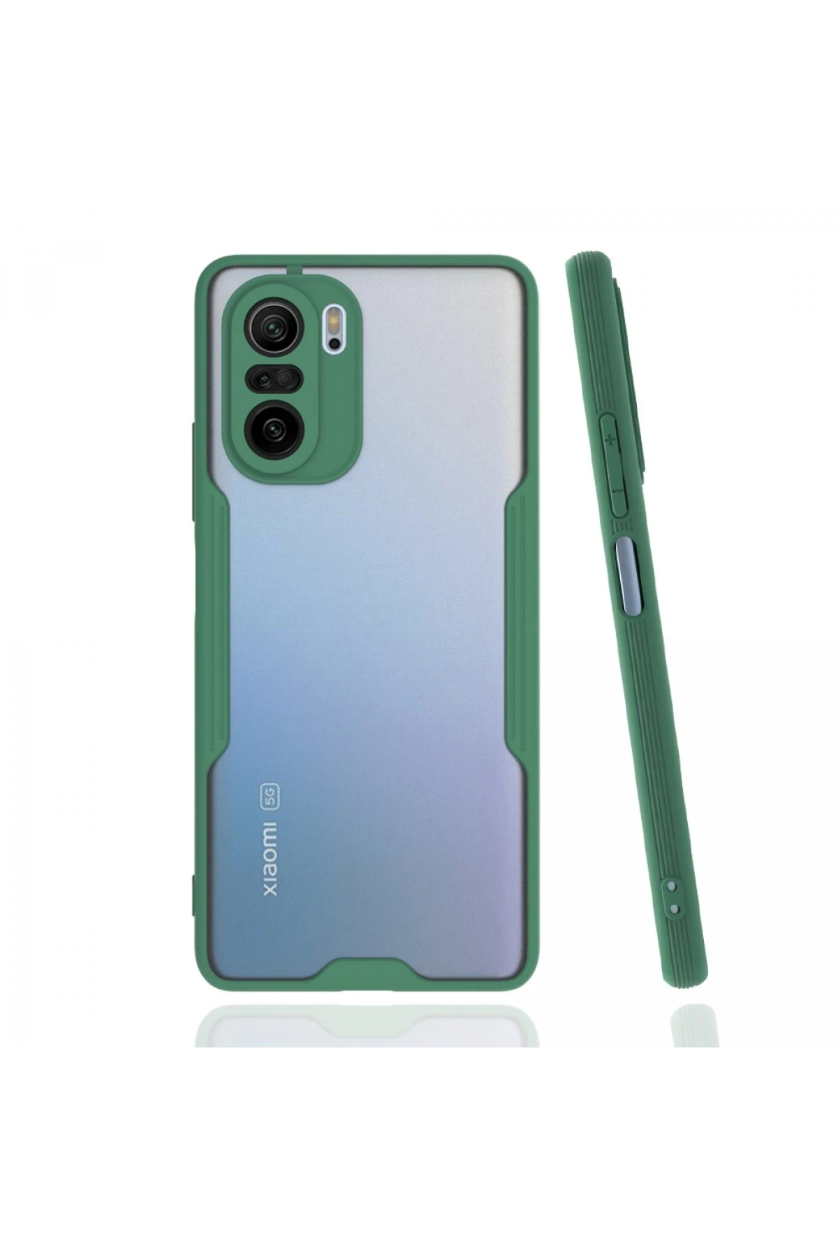 Newface Xiaomi Poco F3 Kılıf Platin Silikon - Yeşil