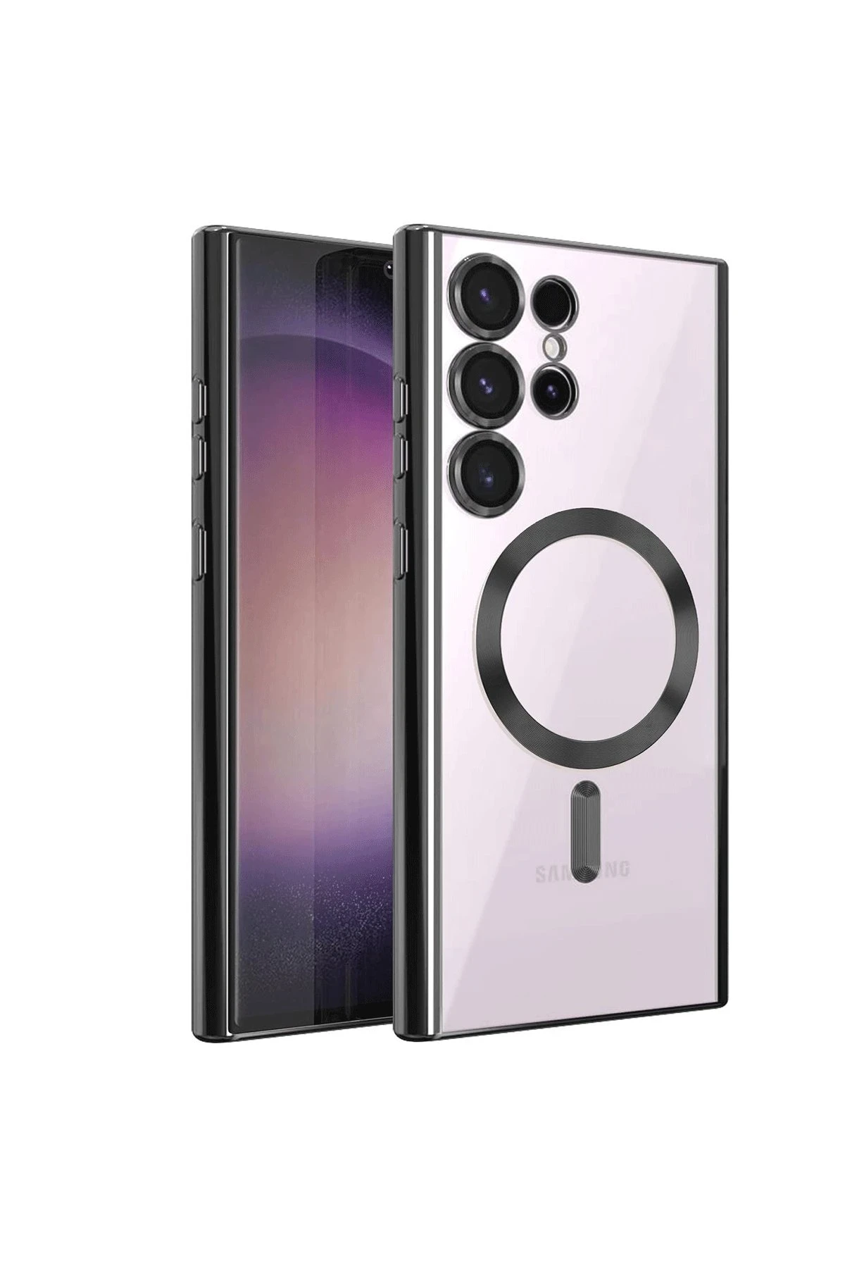 Newface Samsung Galaxy S24 Ultra Kılıf Kross Magneticsafe Kapak - Siyah