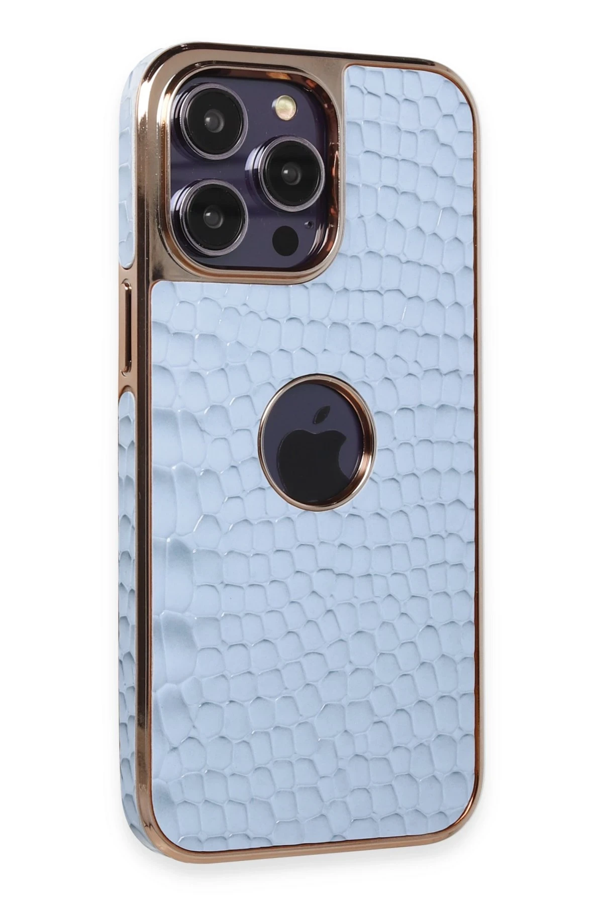 Newface iPhone 14 Pro Max Kılıf Snake Kapak - Sierra Blue