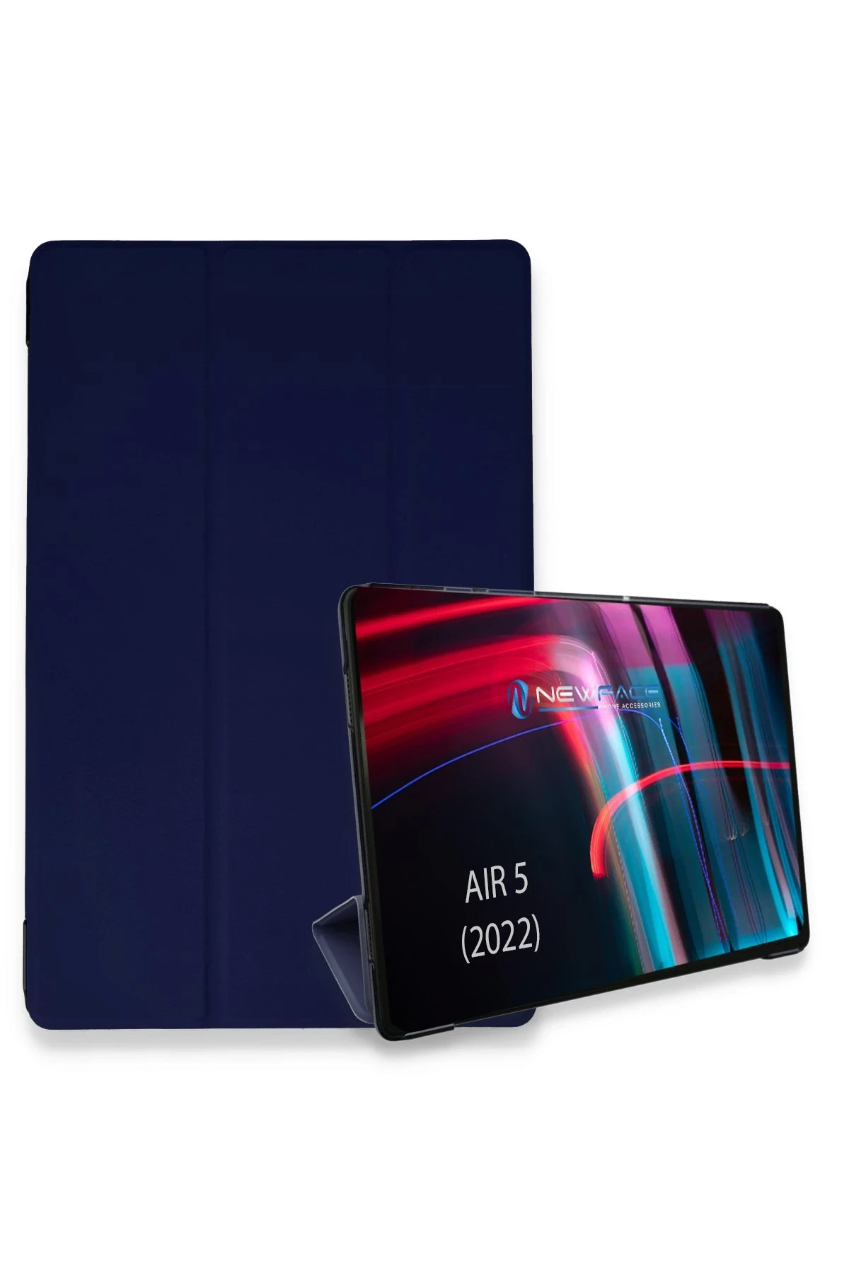 Newface iPad Air 5 (2022) Kılıf Tablet Smart Kılıf - Lacivert