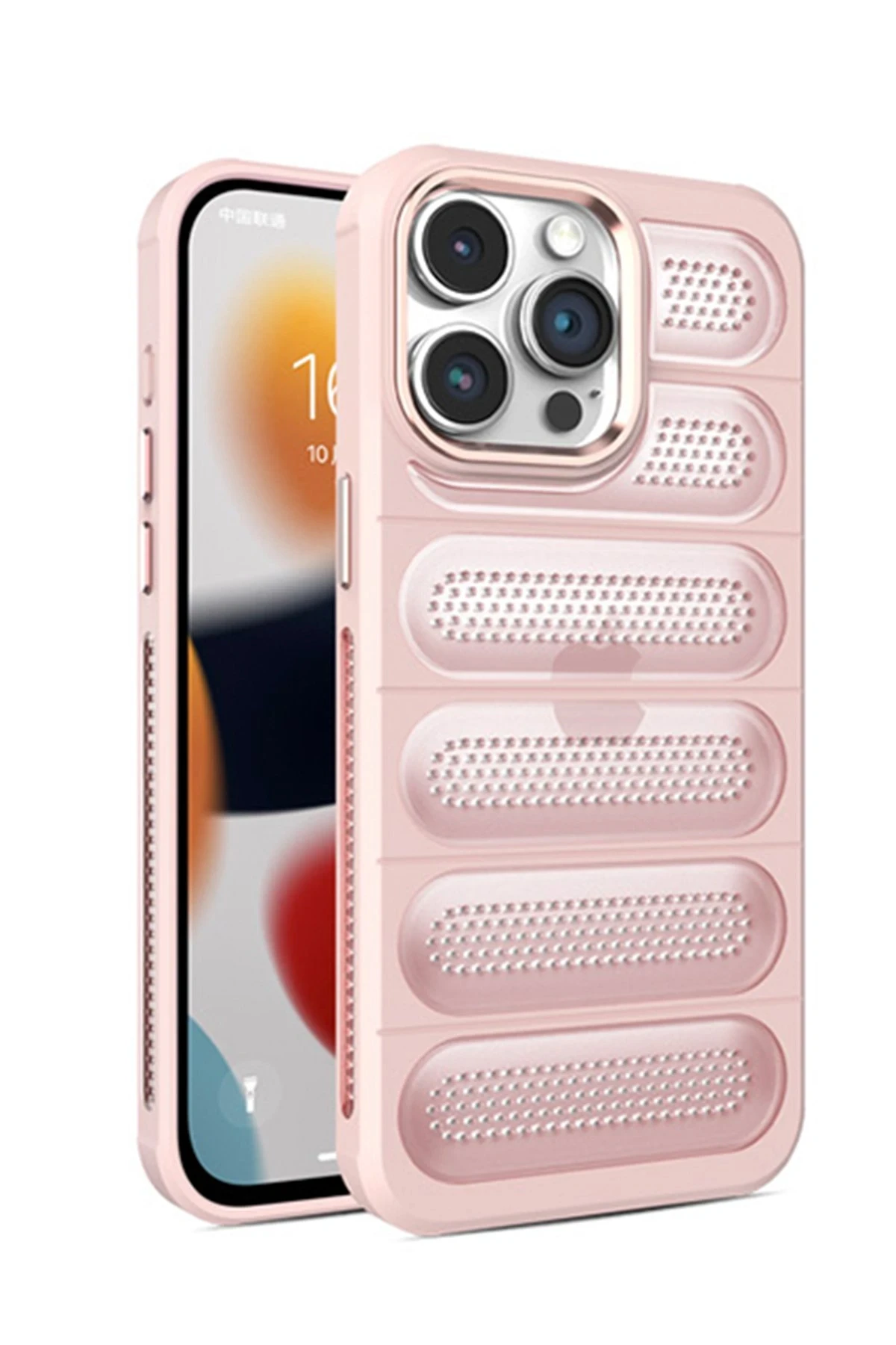 Newface iPhone 15 Pro Kılıf Airmax Silikon Kapak - Pembe