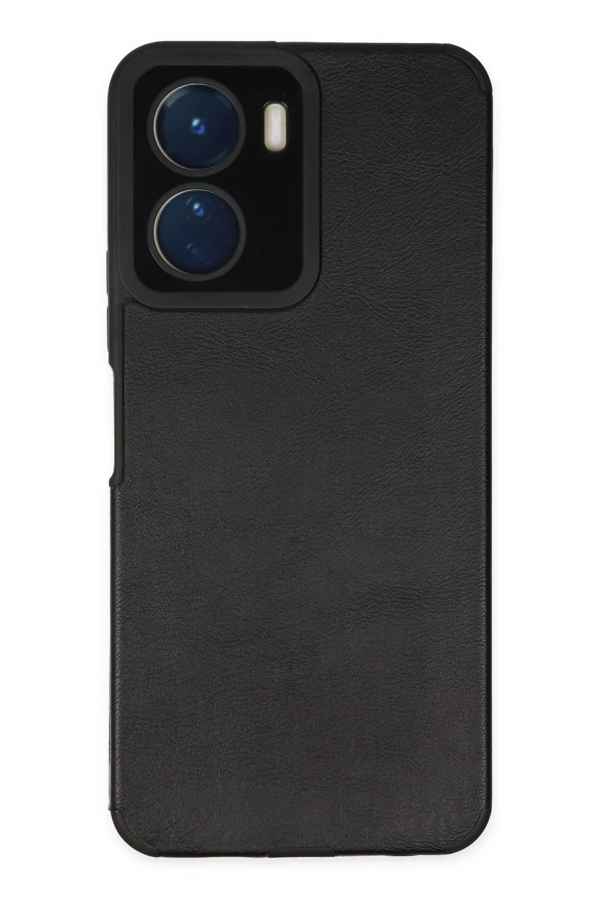 Newface Vivo Y16 Kılıf Loop Deri Silikon - Siyah