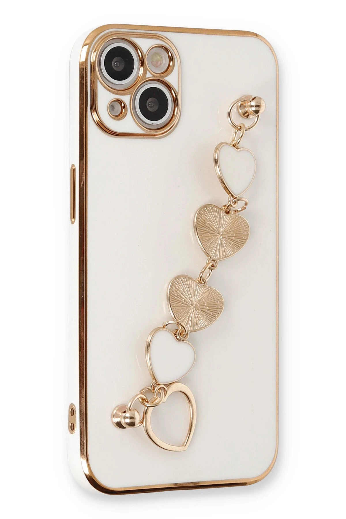 Newface iPhone 14 Plus Kılıf Esila Silikon - Beyaz