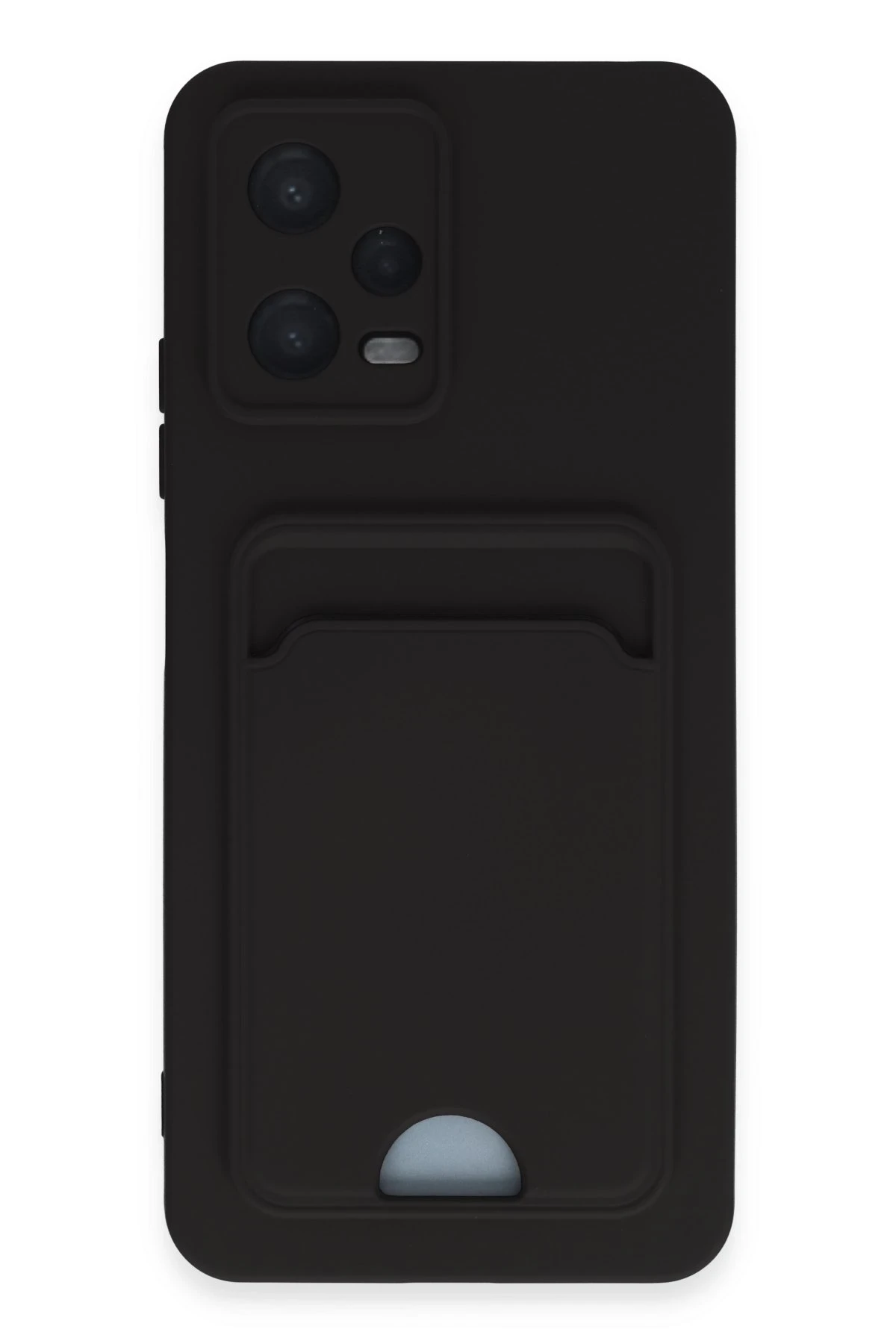 Newface Xiaomi Redmi Note 12 4G Kılıf Kelvin Kartvizitli Silikon - Siyah