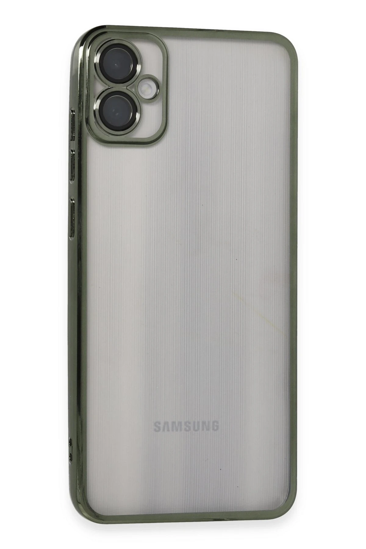 Newface Samsung Galaxy A05 Kılıf Razer Lensli Silikon - Yeşil