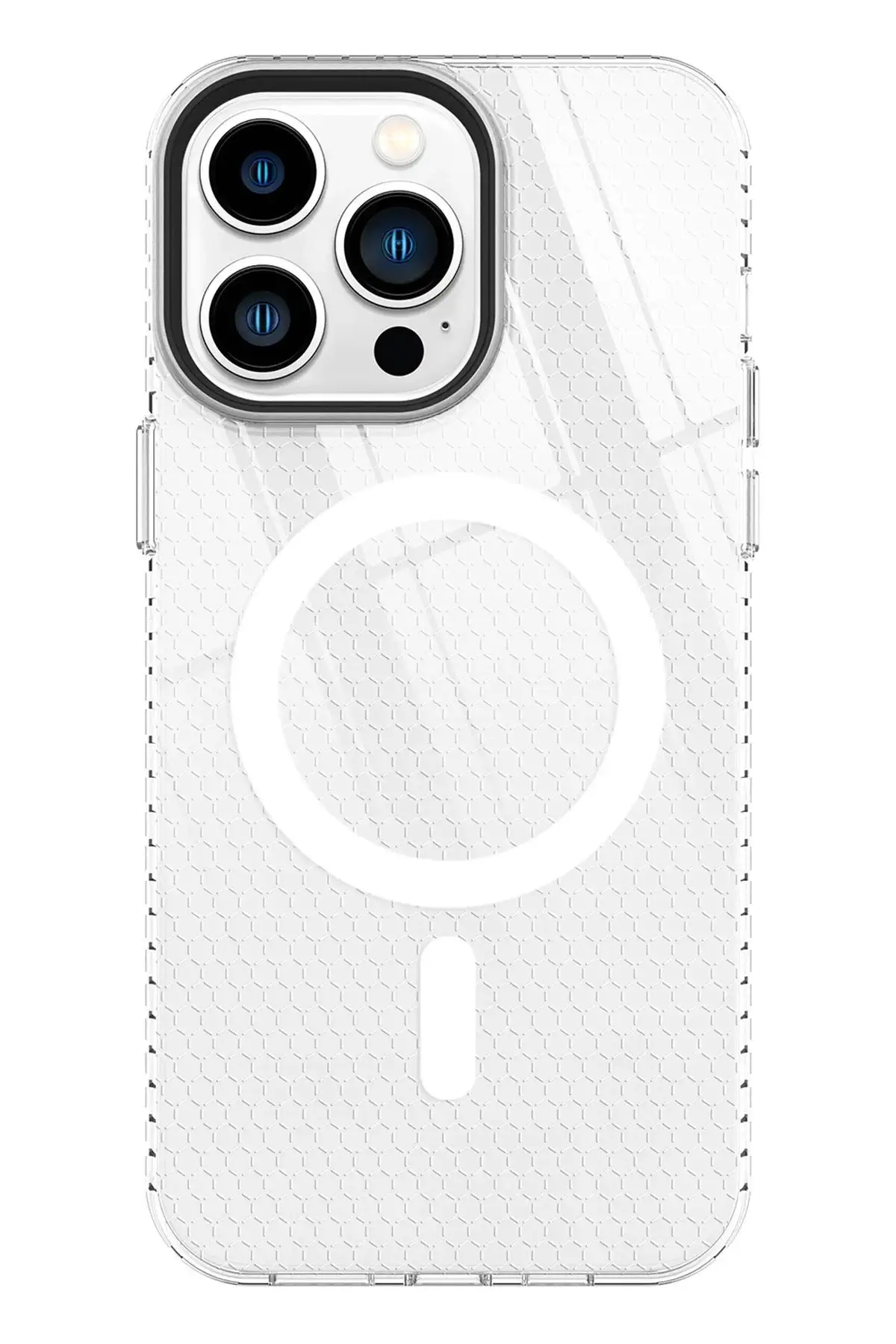 Newface iPhone 13 Pro Kılıf Beta Magneticsafe Silikon - Şeffaf