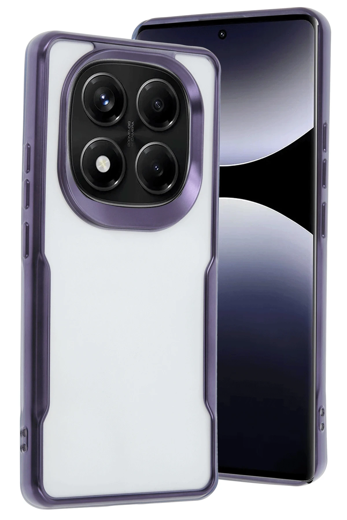Newface Xiaomi Redmi Note 14 Pro Plus Kılıf Boyi Silikon Kapak - Derin Mor