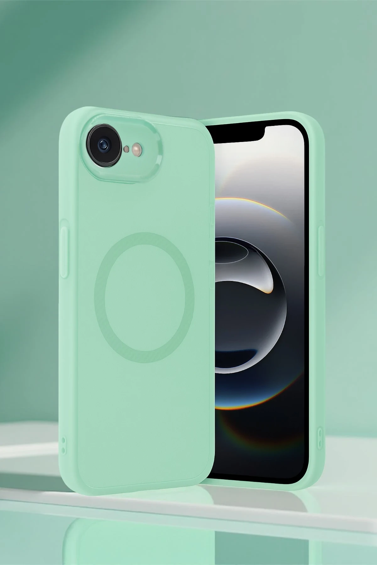 Newface iPhone 16E Kılıf Maya Karbon Kapak - Koyu Yeşil