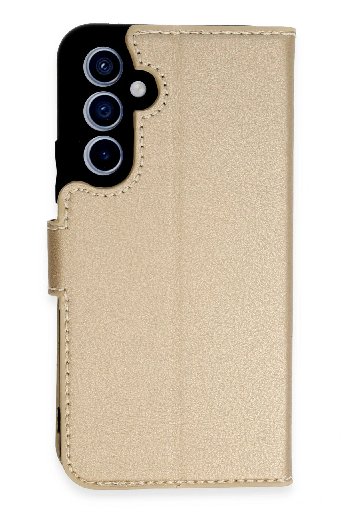 Newface Samsung Galaxy A34 5G Kılıf Trend S Plus Kapaklı Kılıf - Gold