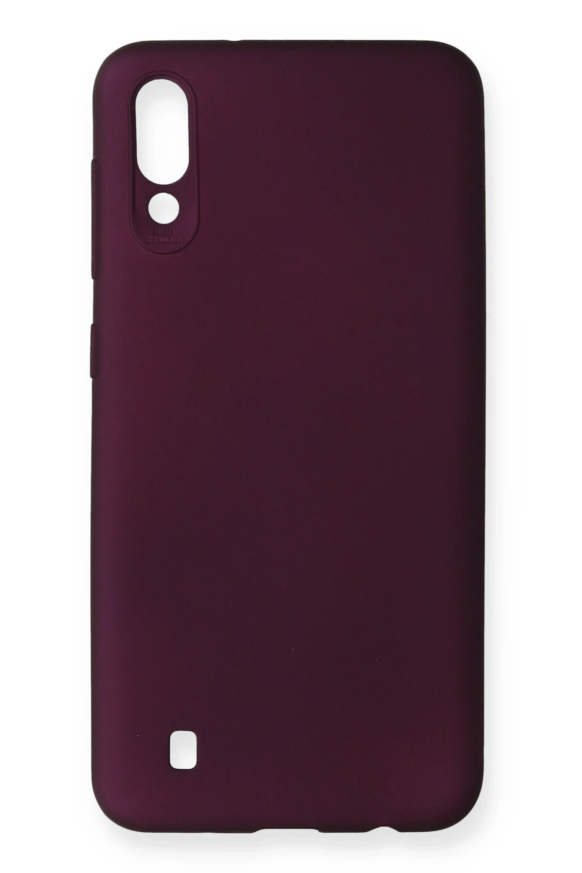 Newface Samsung Galaxy M10 Kılıf First Silikon - Mürdüm