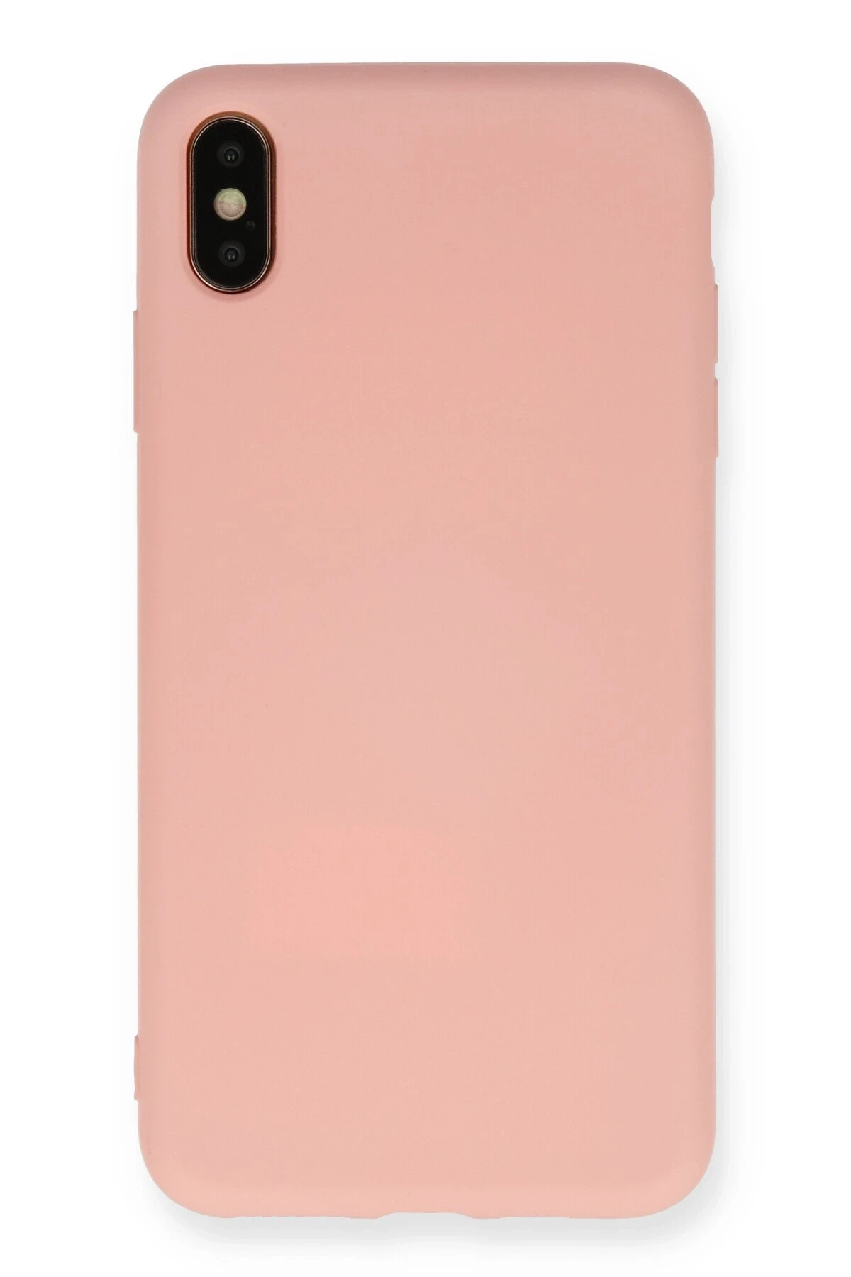 Newface iPhone XS Max Kılıf Nano içi Kadife Silikon - Pembe