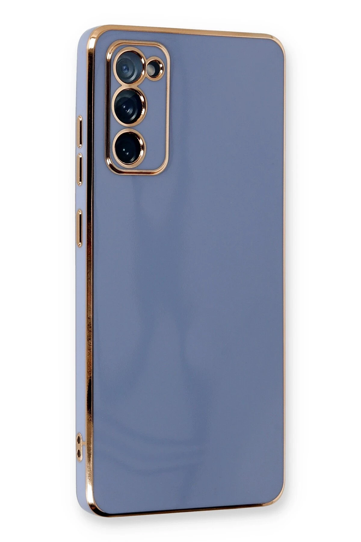 Newface Samsung Galaxy S20 FE Kılıf Volet Silikon - Mavi
