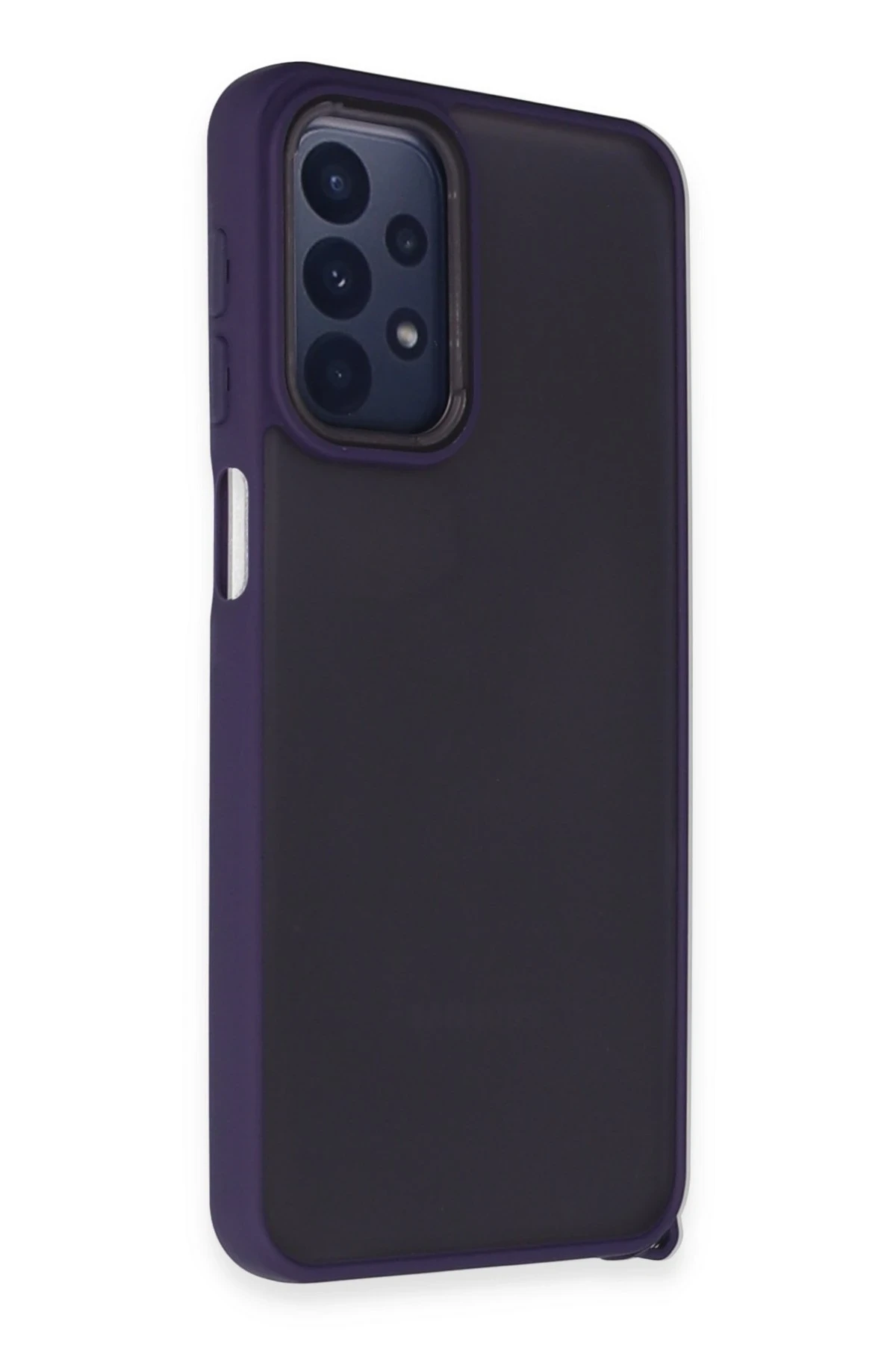 Newface Samsung Galaxy A23 4G Kılıf Elegant Kapak - Derin Mor