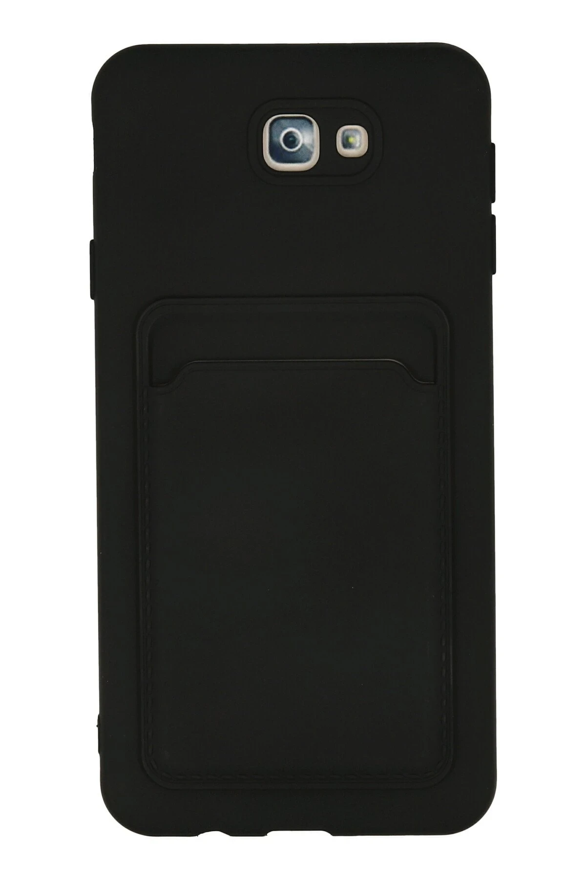 Newface Samsung Galaxy J7 Prime Kılıf Kelvin Kartvizitli Silikon - Siyah