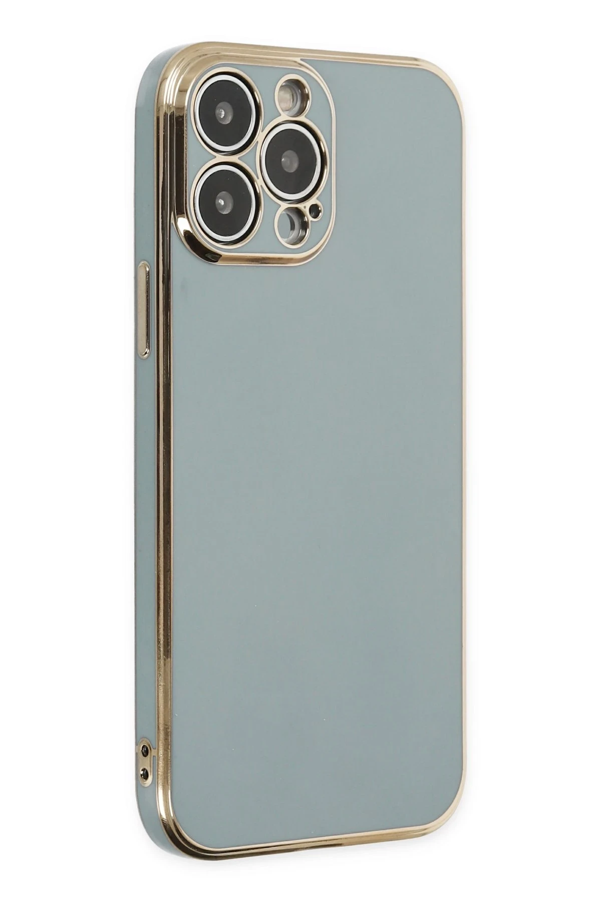 Newface iPhone 13 Pro Kılıf Volet Silikon - Açık Yeşil
