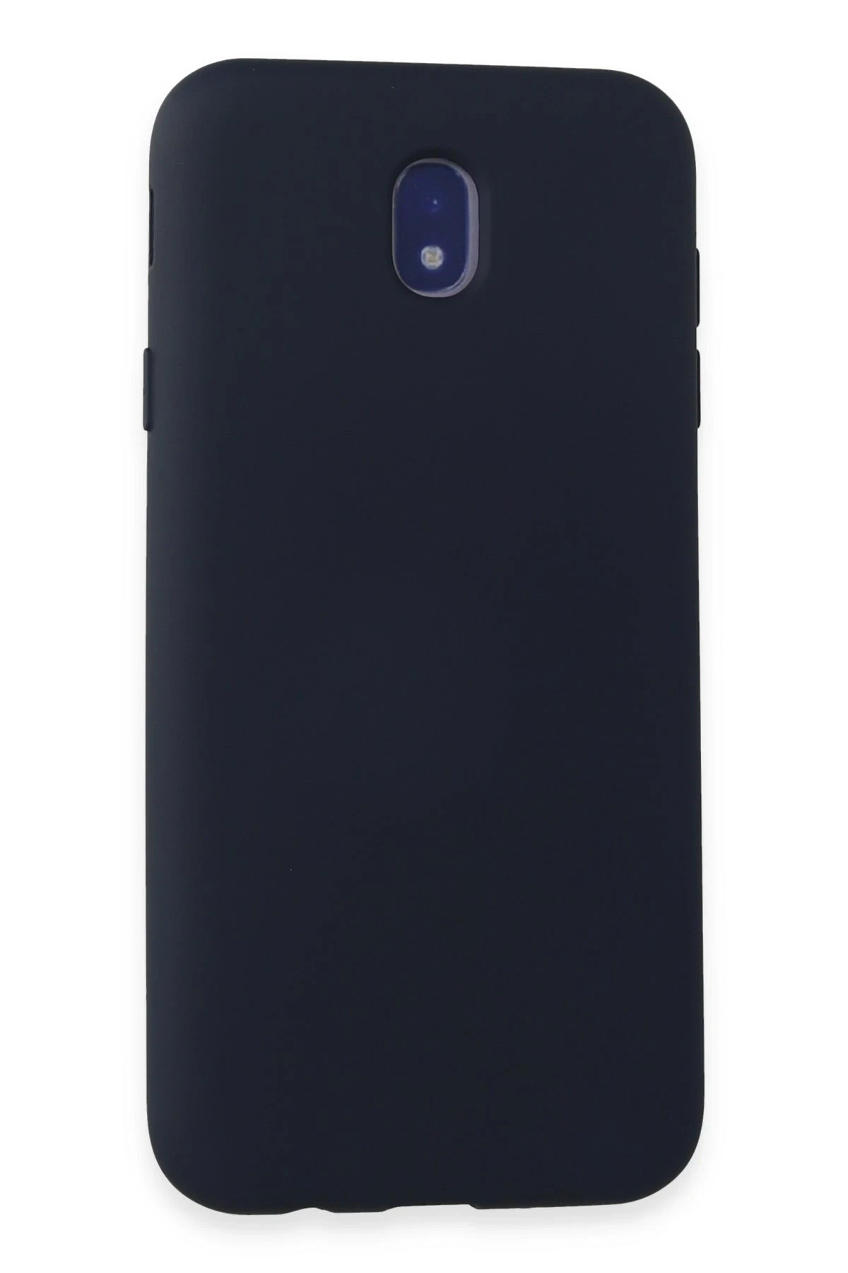Newface Samsung Galaxy J7 Pro / J730 Kılıf Nano içi Kadife Silikon - Koyu Mavi