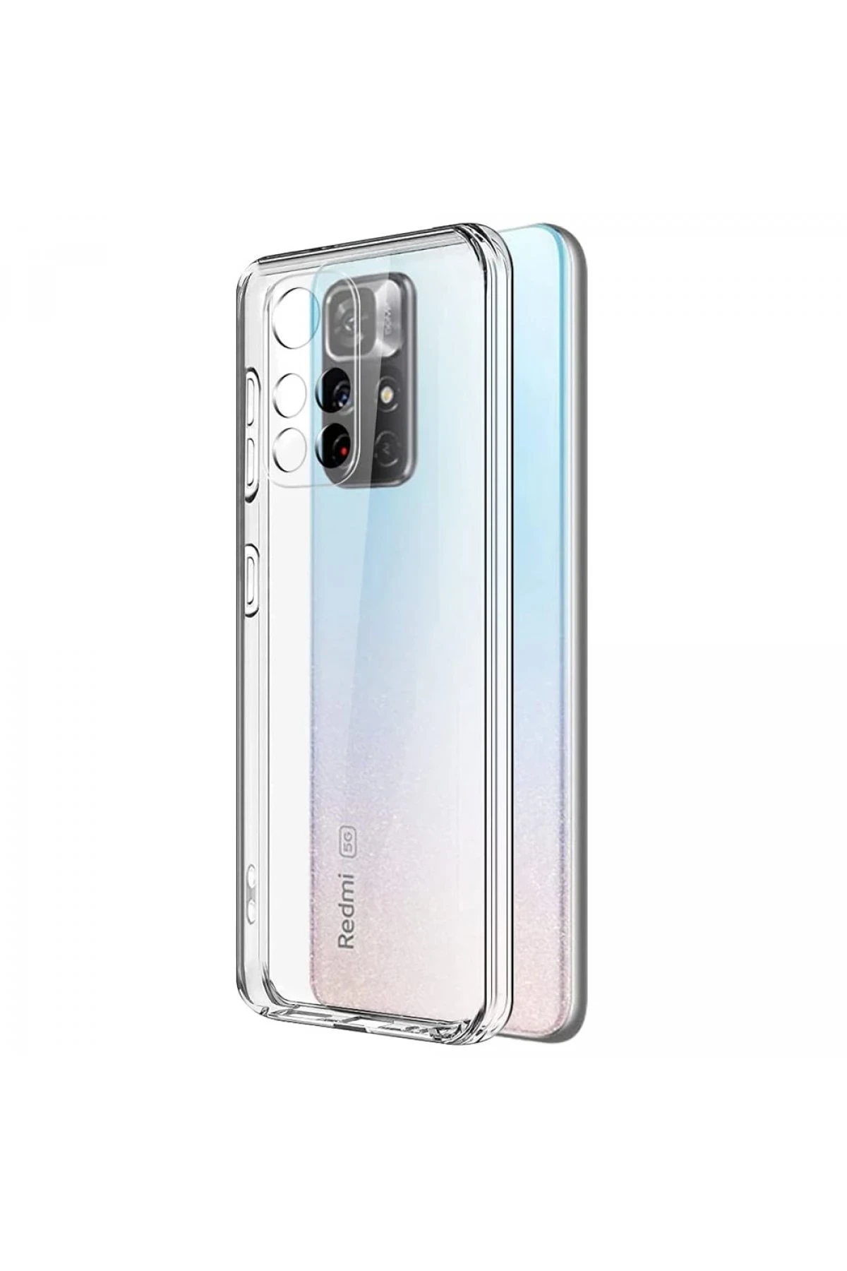 Newface Xiaomi Redmi Note 11T Kılıf Lüx Şeffaf Silikon
