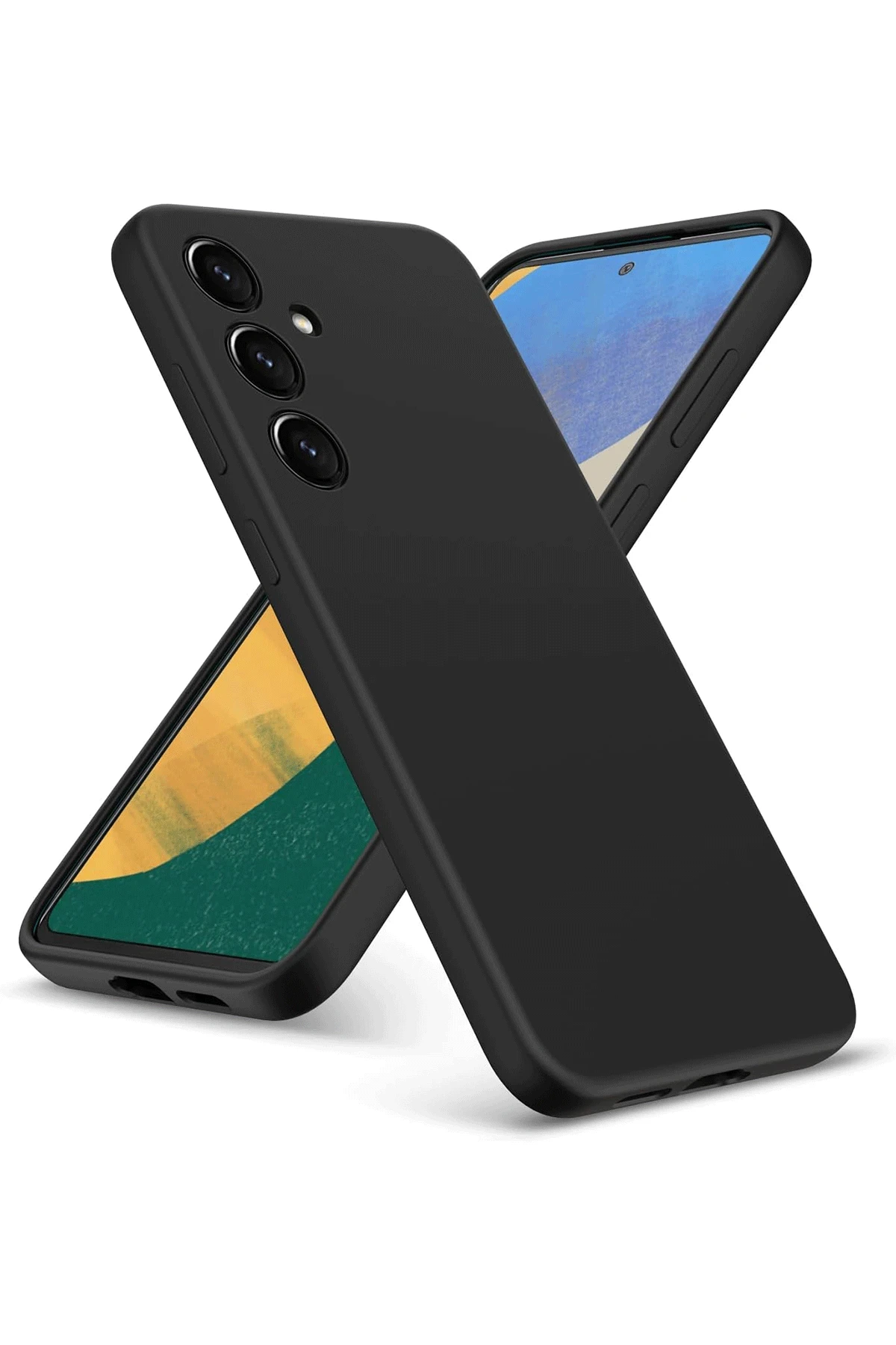Newface Samsung Galaxy A36 Kılıf Nano içi Kadife Silikon - Siyah