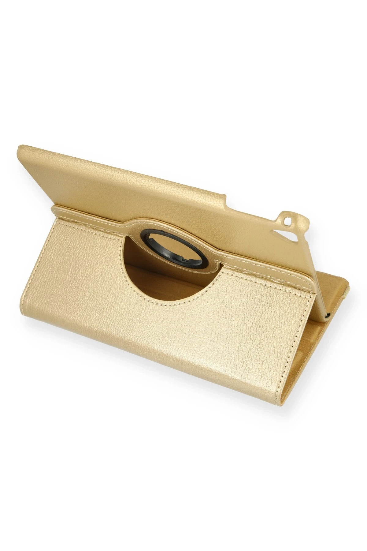 Newface iPad 9.7 (2018) Kılıf 360 Tablet Deri Kılıf - Gold