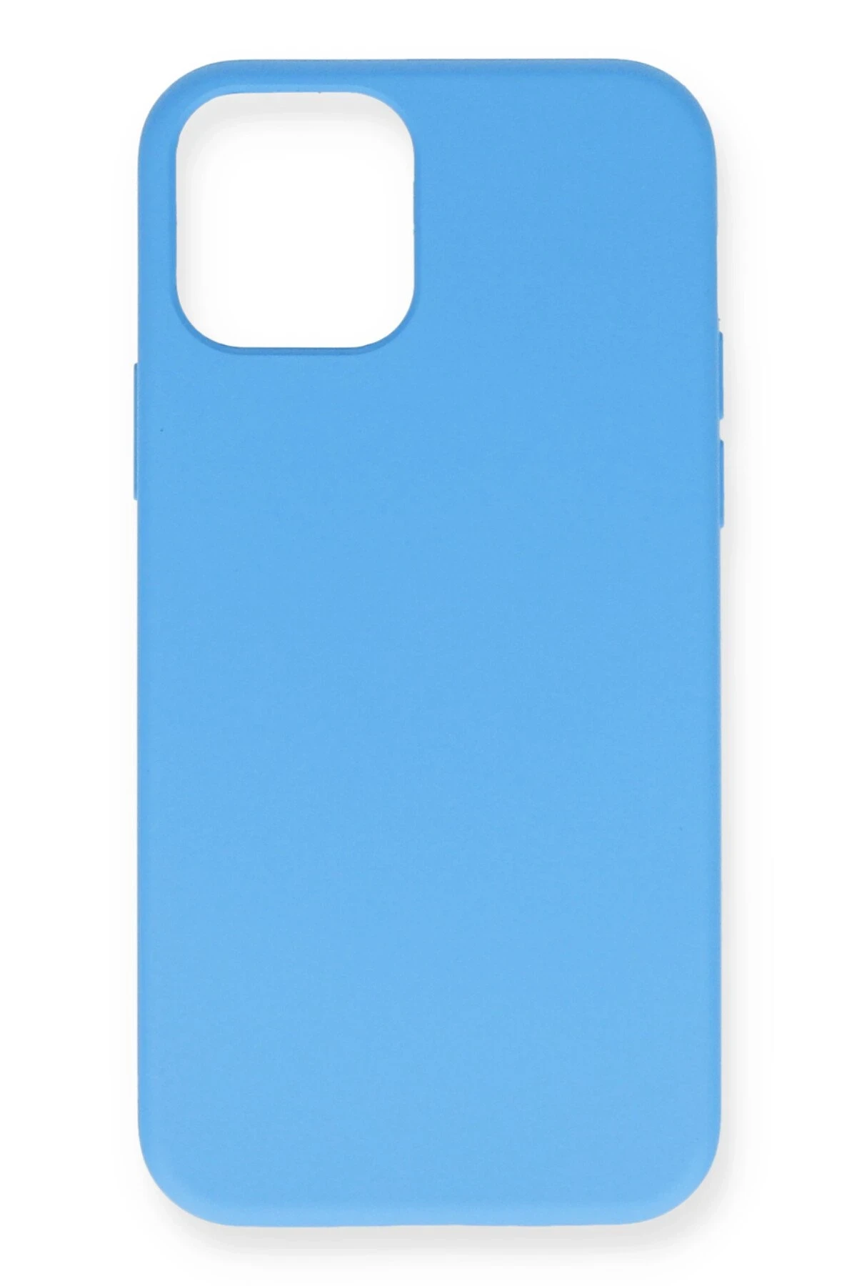 Newface iPhone 12 Mini Kılıf Nano içi Kadife Silikon - Mavi