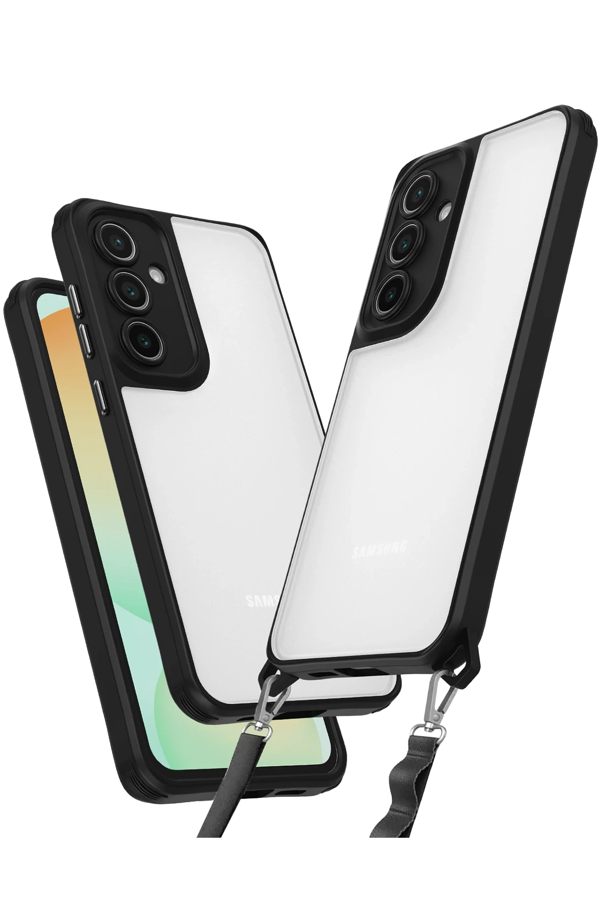 Newface Samsung Galaxy A15 4G Kılıf Penta Silikon Kılıf - Siyah