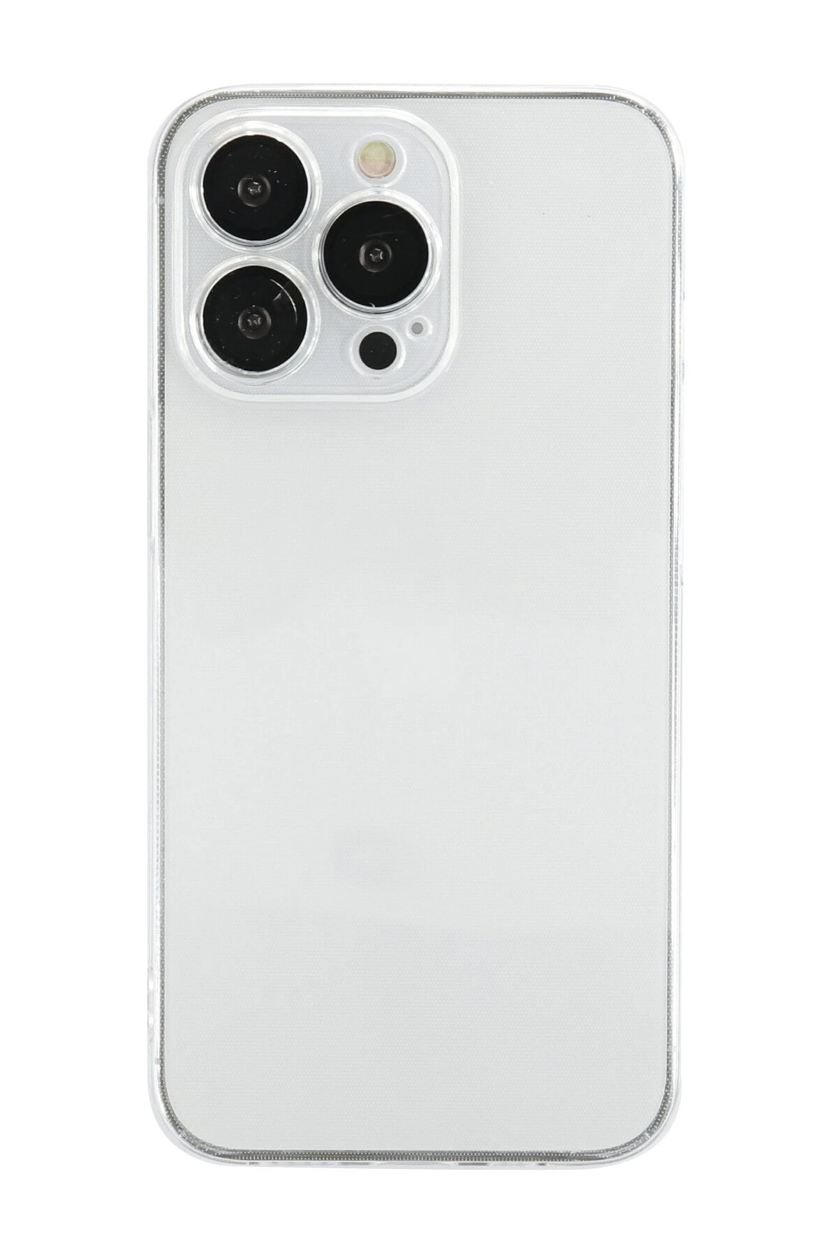Newface iPhone 13 Pro Max Kılıf Razer Lensli Silikon - Şeffaf