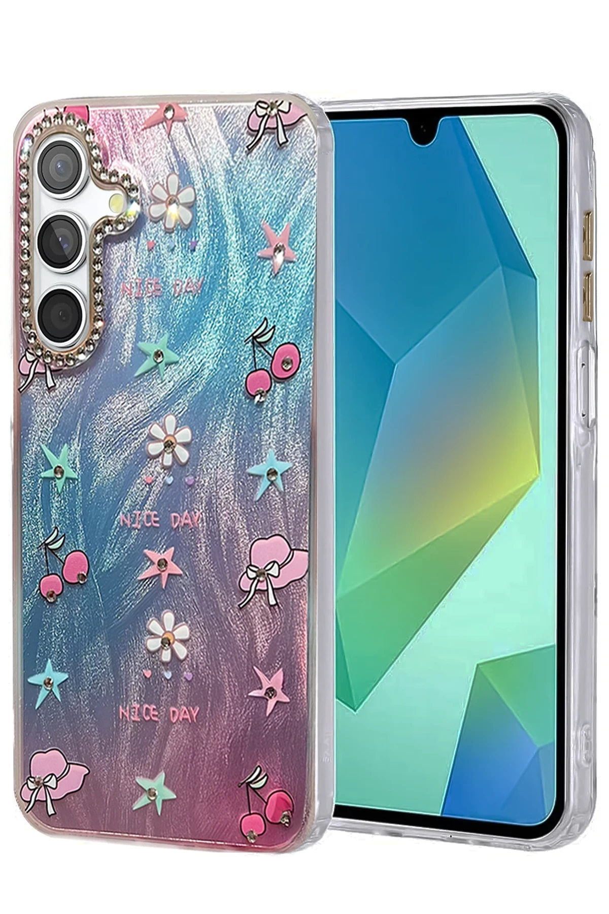 Newface Samsung Galaxy A54 5G Kılıf Blade Aynalı Desenli Kapak - Desen 4