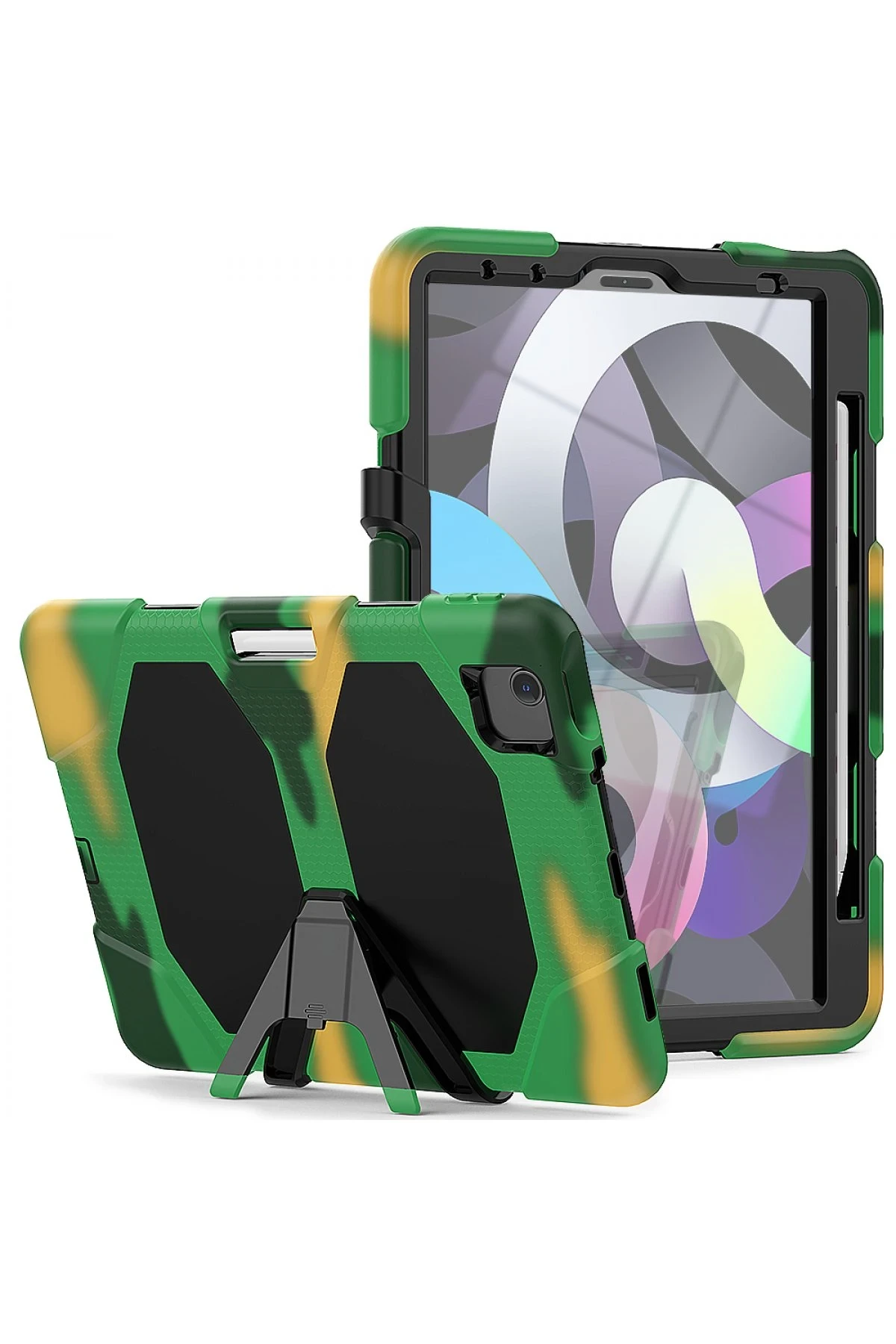 Newface iPad Pro 11 (2020) Kılıf Griffin Tablet Kapak - Kamuflaj
