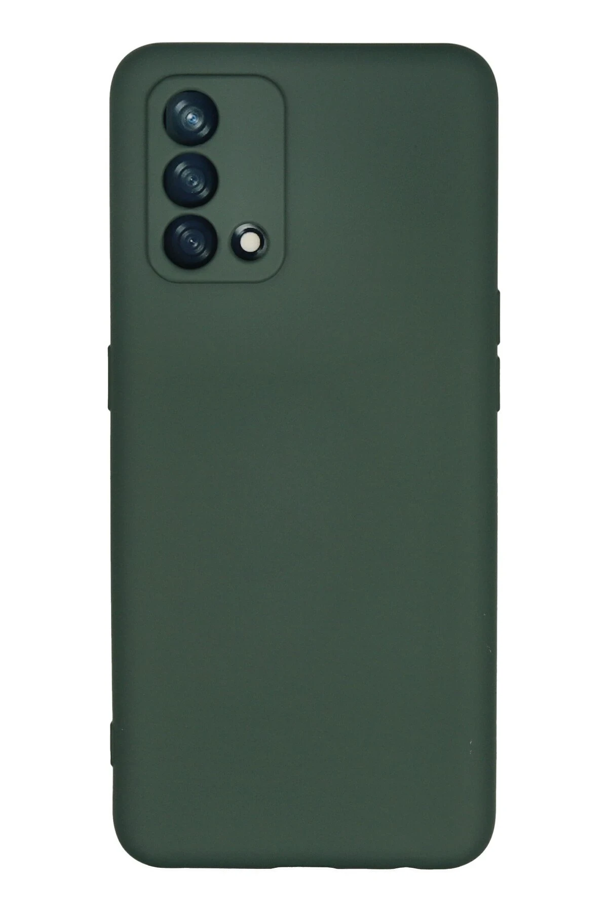 Newface Oppo A74 4G Kılıf Nano içi Kadife Silikon - Koyu Yeşil