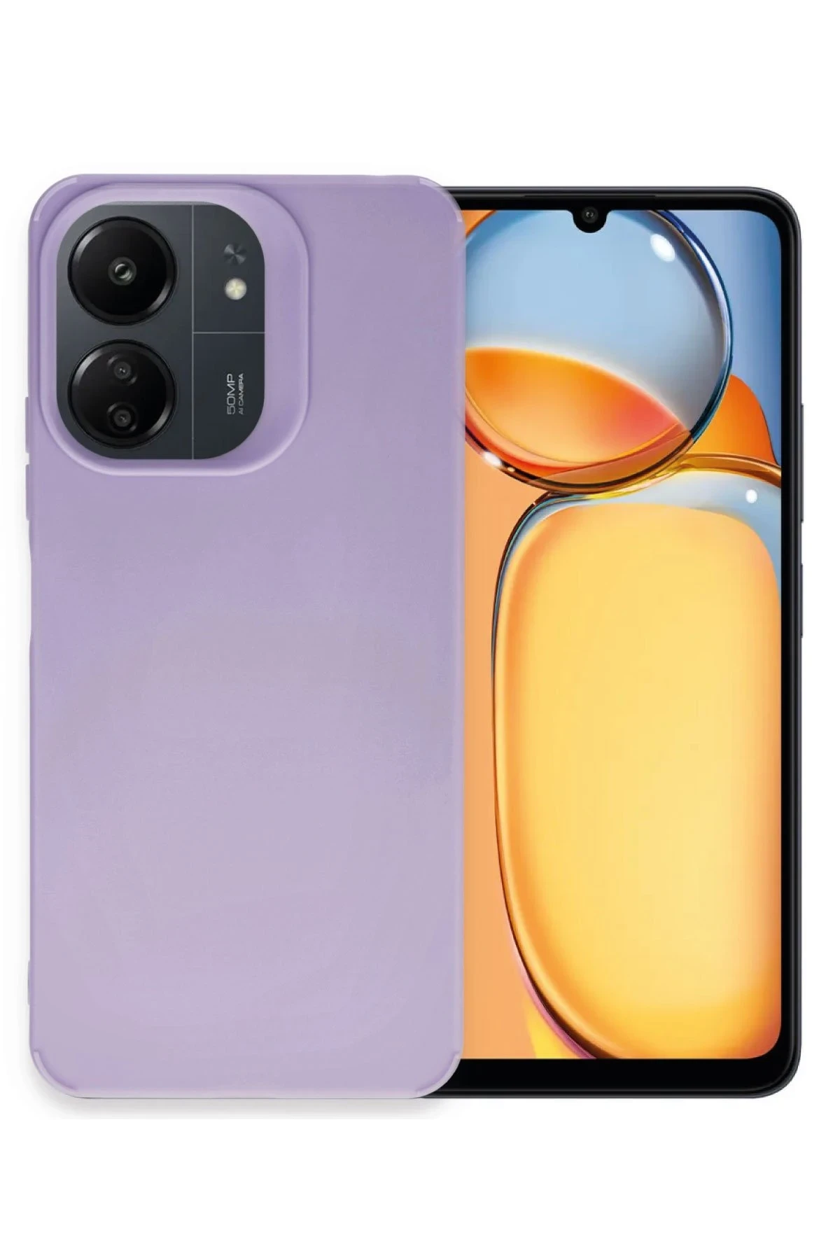 Newface Xiaomi Redmi 13C Kılıf Petro Silikon - Lila