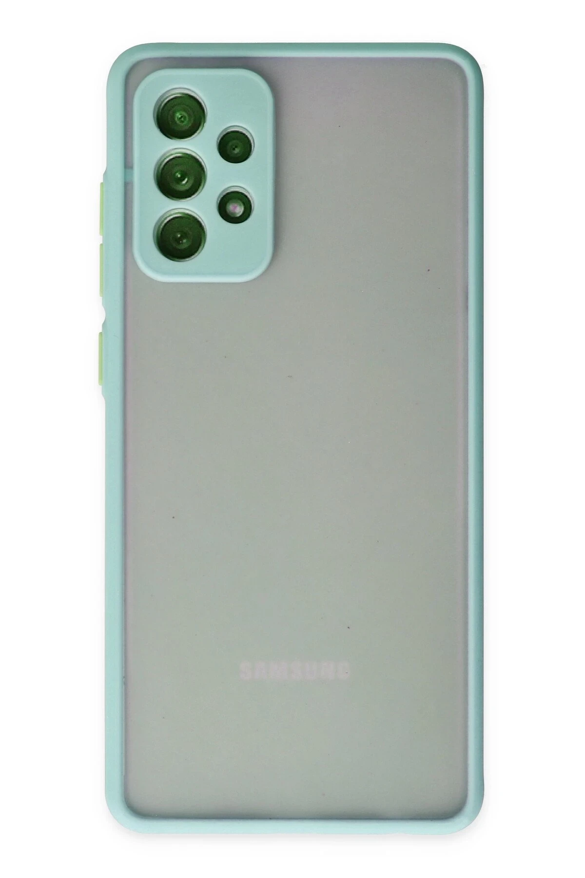 Newface Samsung Galaxy A72 Kılıf Montreal Silikon Kapak - Turkuaz