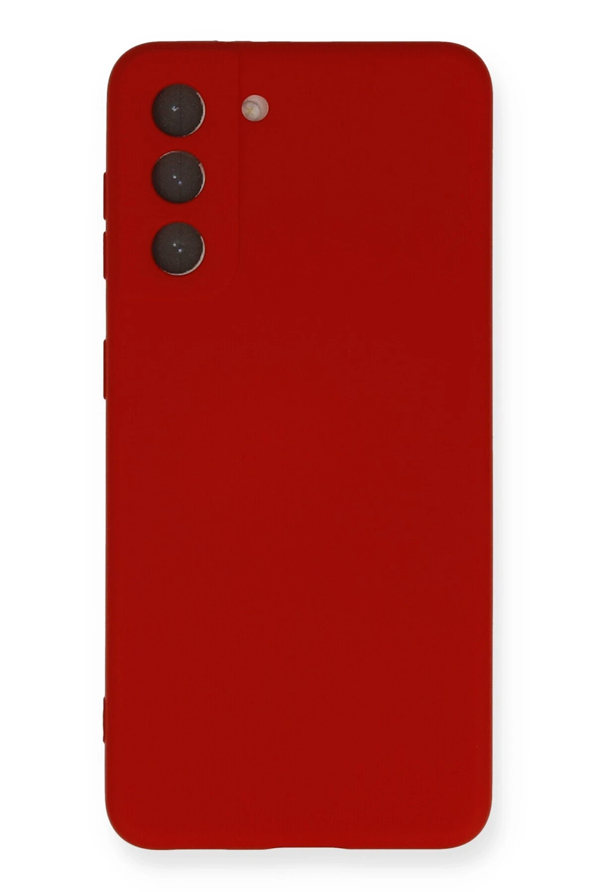 Newface Samsung Galaxy S21 FE Kılıf Nano içi Kadife Silikon - Kırmızı