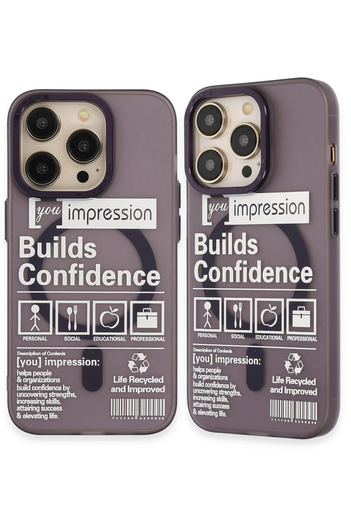 Newface iPhone 14 Pro Kılıf Apollo Magneticsafe Desenli Kapak - Apollo Mor - 6