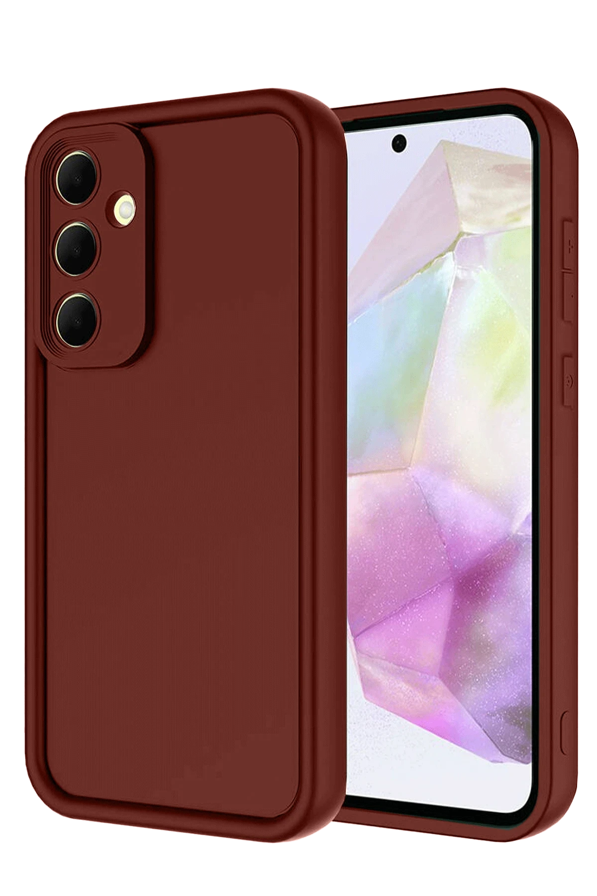 Newface Samsung Galaxy A36 Kılıf Viera Silikon - Bordo