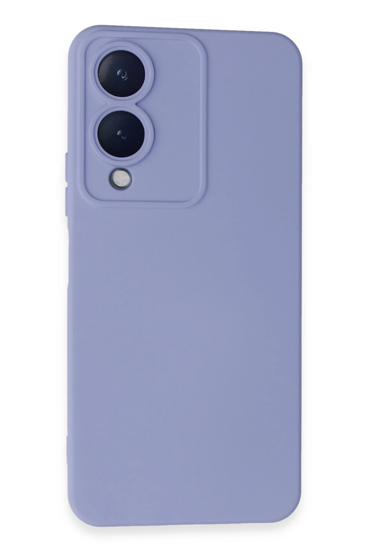 Newface Vivo Y17S Kılıf Nano içi Kadife Silikon - Lila