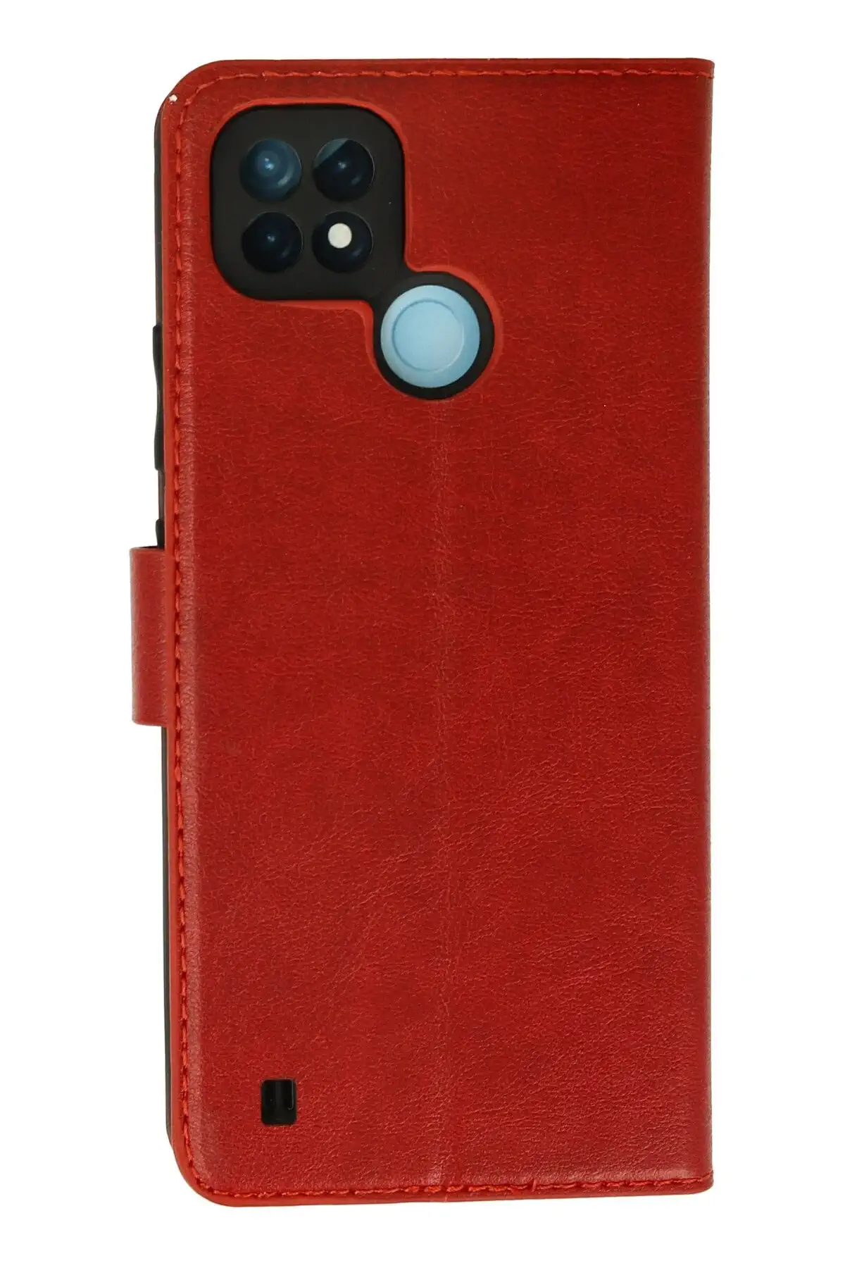 Newface Realme C21 Kılıf Trend S Plus Kapaklı Kılıf - Kırmızı