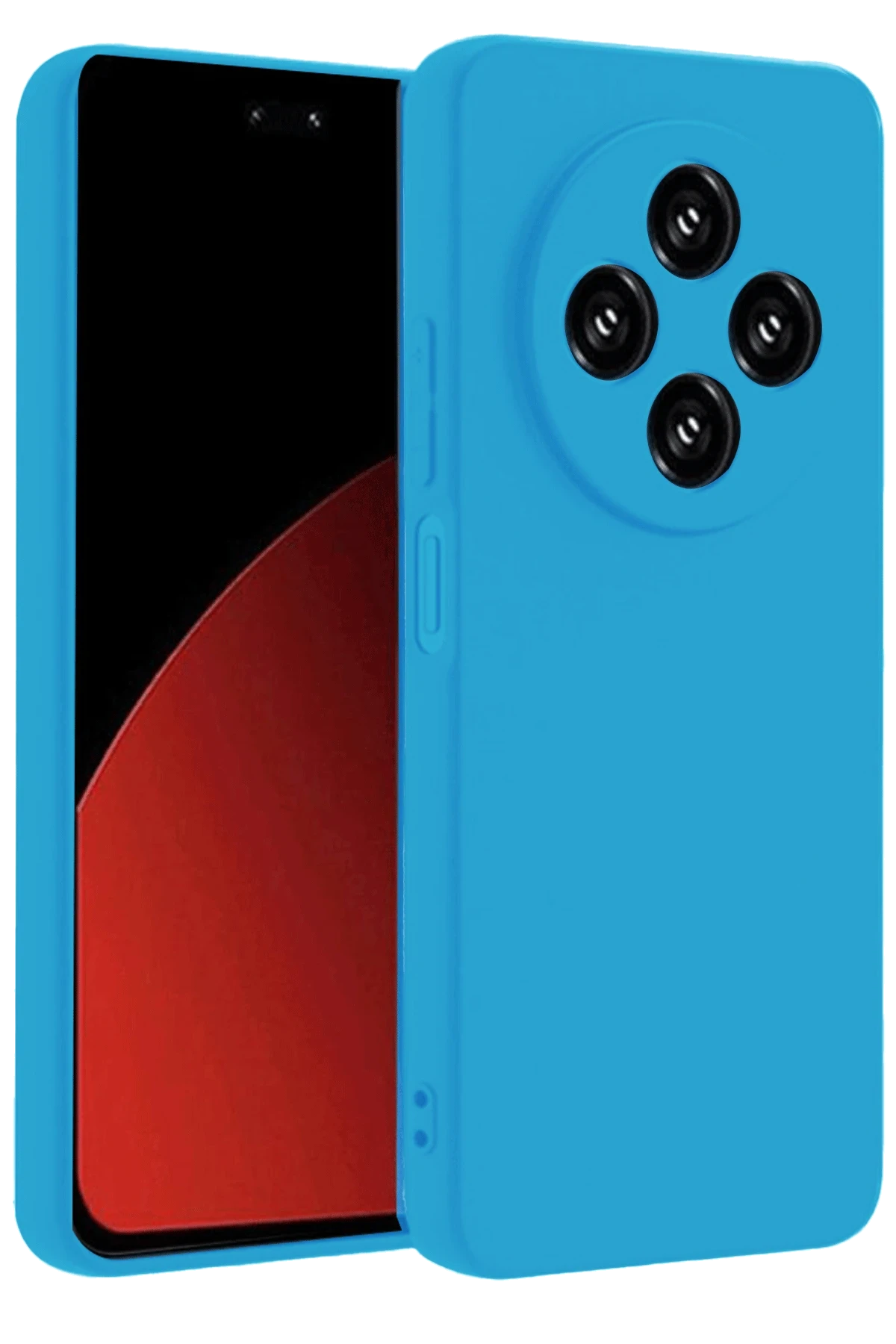 Newface Xiaomi Redmi 14C Kılıf Nano içi Kadife Silikon - Mavi