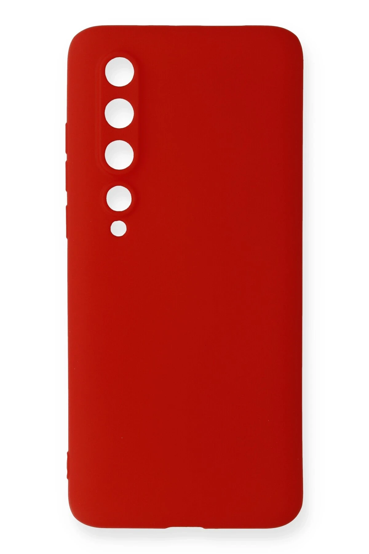 Newface Xiaomi Mi 10 Kılıf First Silikon - Kırmızı