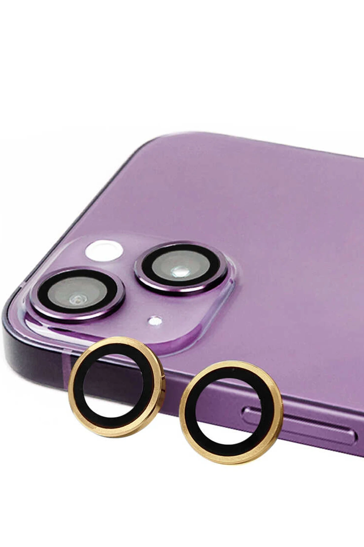 Newface iPhone 15 Raze Metal Kamera Lens - Sarı