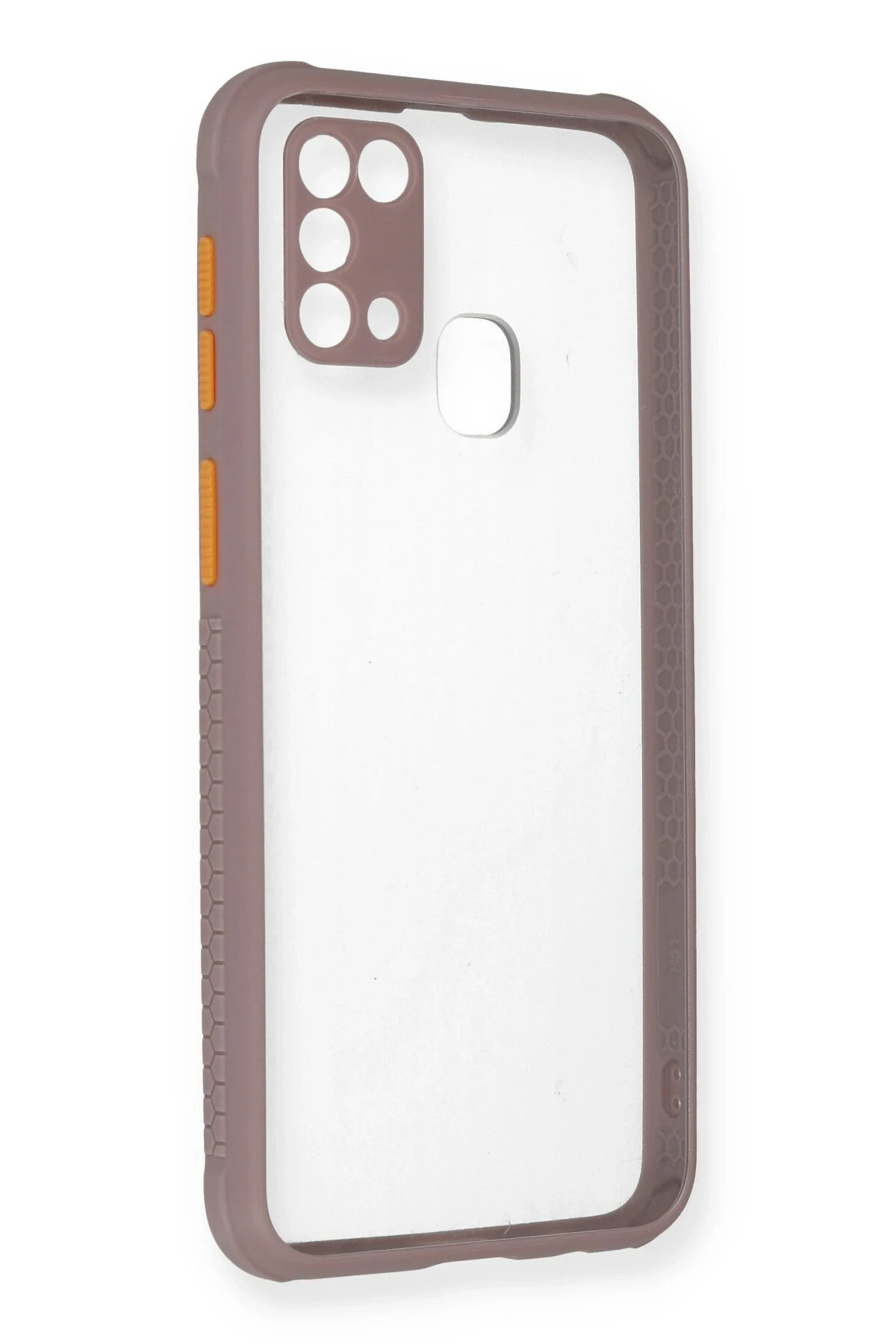 Newface Samsung Galaxy M31 Kılıf Miami Şeffaf Silikon - Açık Mor