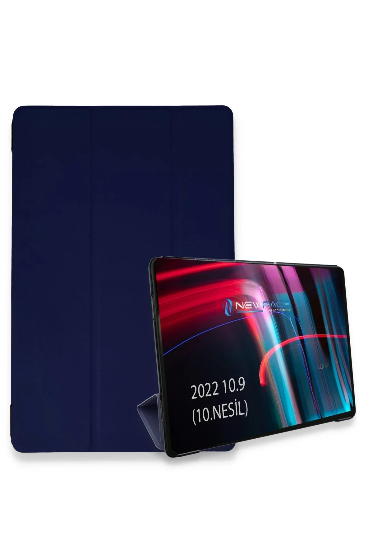 Newface iPad 2022 10.9 (10.nesil) Kılıf Tablet Smart Kılıf - Lacivert