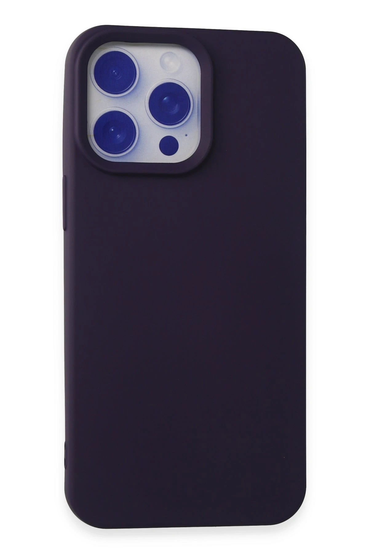 Newface iPhone 15 Pro Kılıf Nano içi Kadife Silikon - Mor