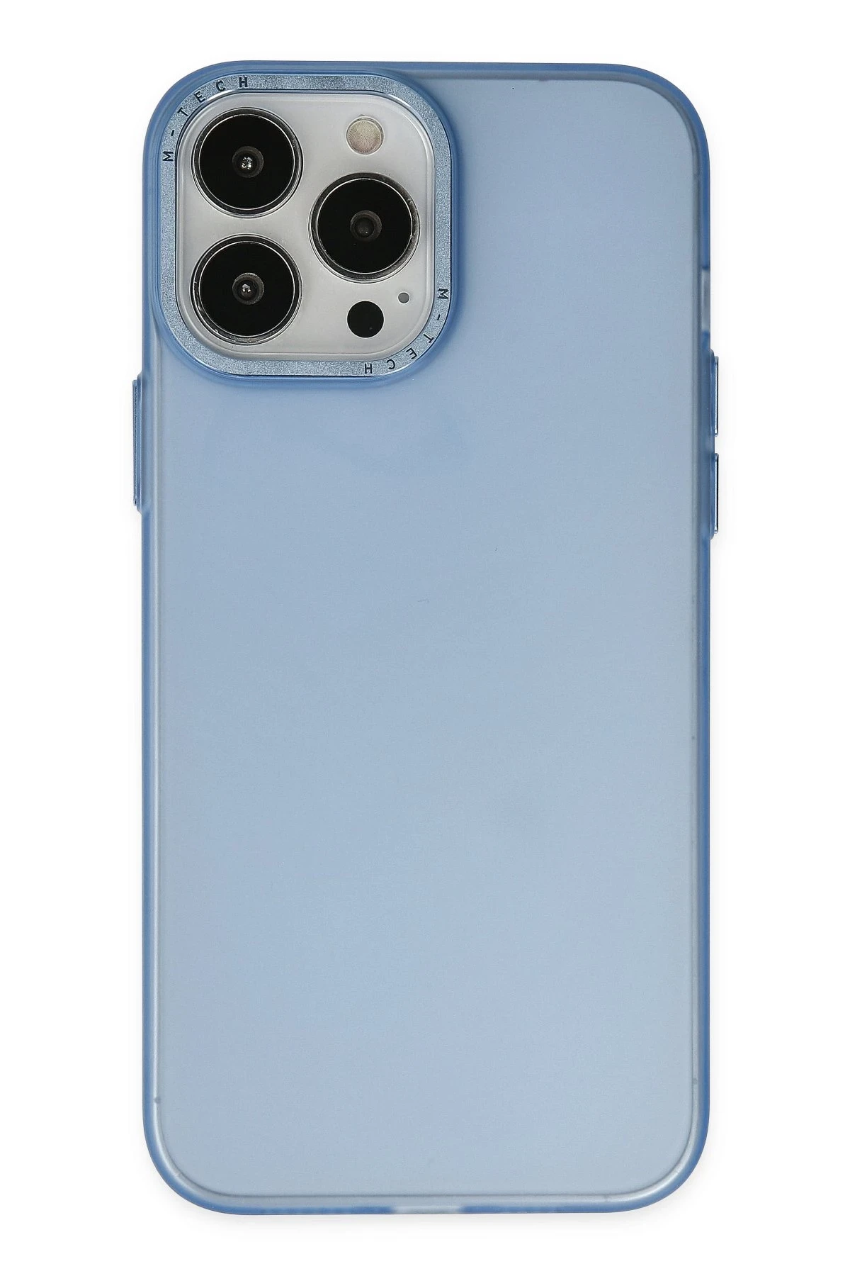 Newface iPhone 13 Pro Max Kılıf Modos Metal Kapak - Mavi