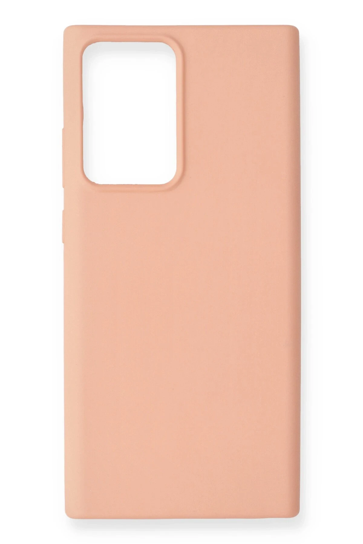 Newface Samsung Galaxy Note 20 Ultra Kılıf Nano içi Kadife Silikon - Pudra