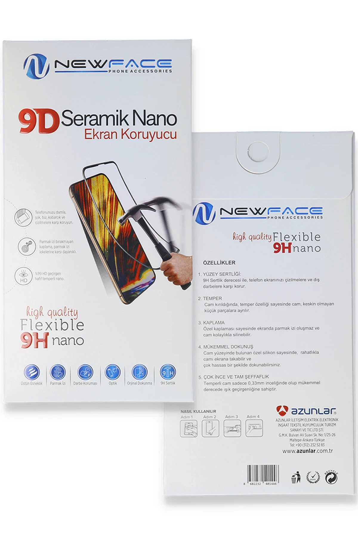 Newface Xiaomi Redmi Note 9 Seramik Nano Ekran Koruyucu